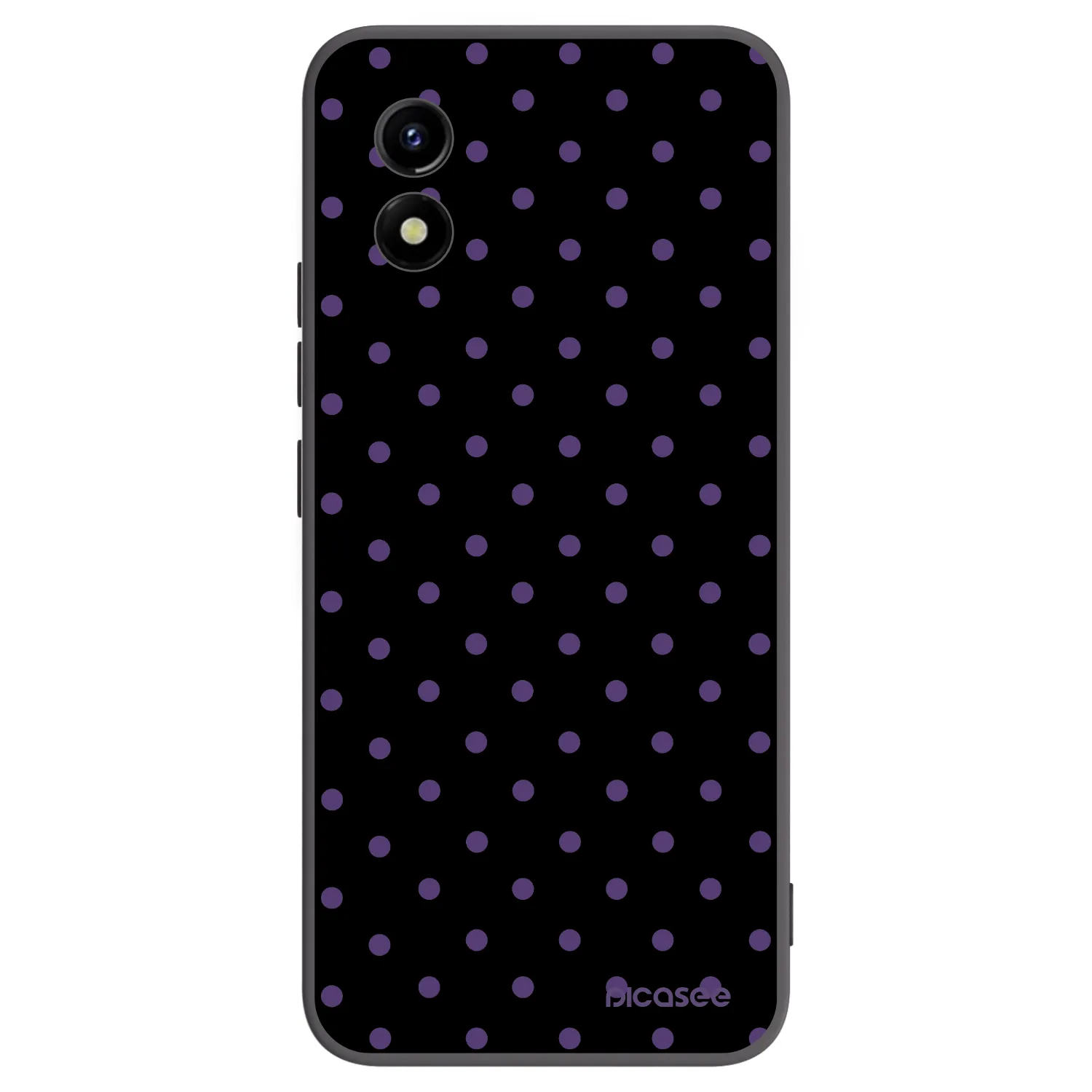 Picasee Μαύρη θήκη σιλικόνης για Vivo Y01 - Flickers