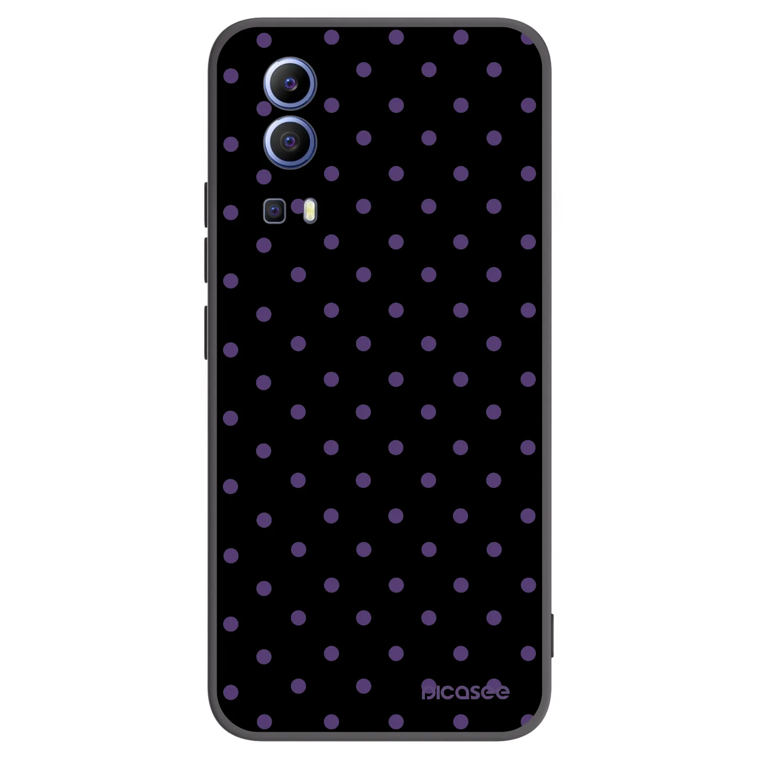 Picasee Μαύρη θήκη σιλικόνης για Vivo Y52 5G - Flickers
