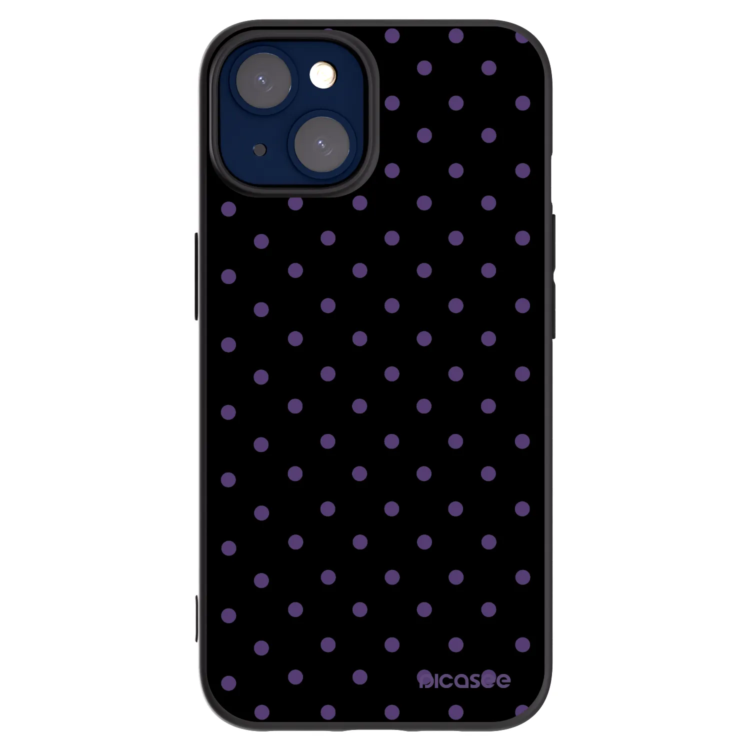 Picasee Μαύρη θήκη σιλικόνης για Apple iPhone 14 - Flickers