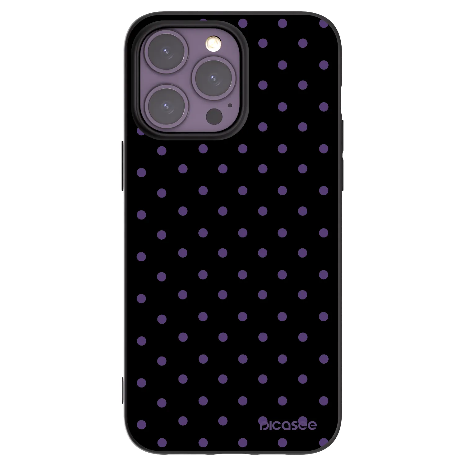 Picasee Μαύρη θήκη σιλικόνης για Apple iPhone 14 Pro Max - Flickers