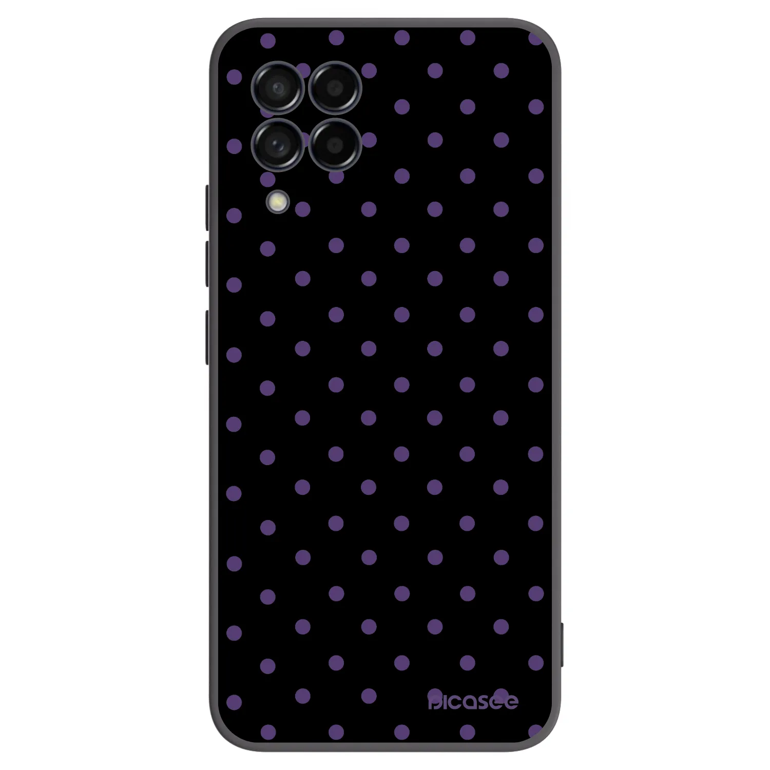 Picasee Μαύρη θήκη σιλικόνης για Samsung Galaxy M53 5G - Flickers