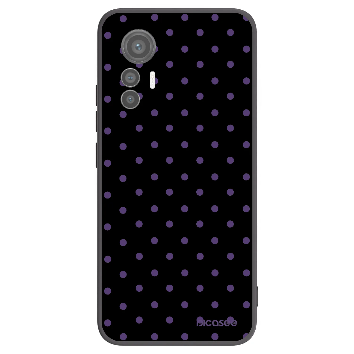 Picasee Μαύρη θήκη σιλικόνης για Xiaomi 12 Lite - Flickers