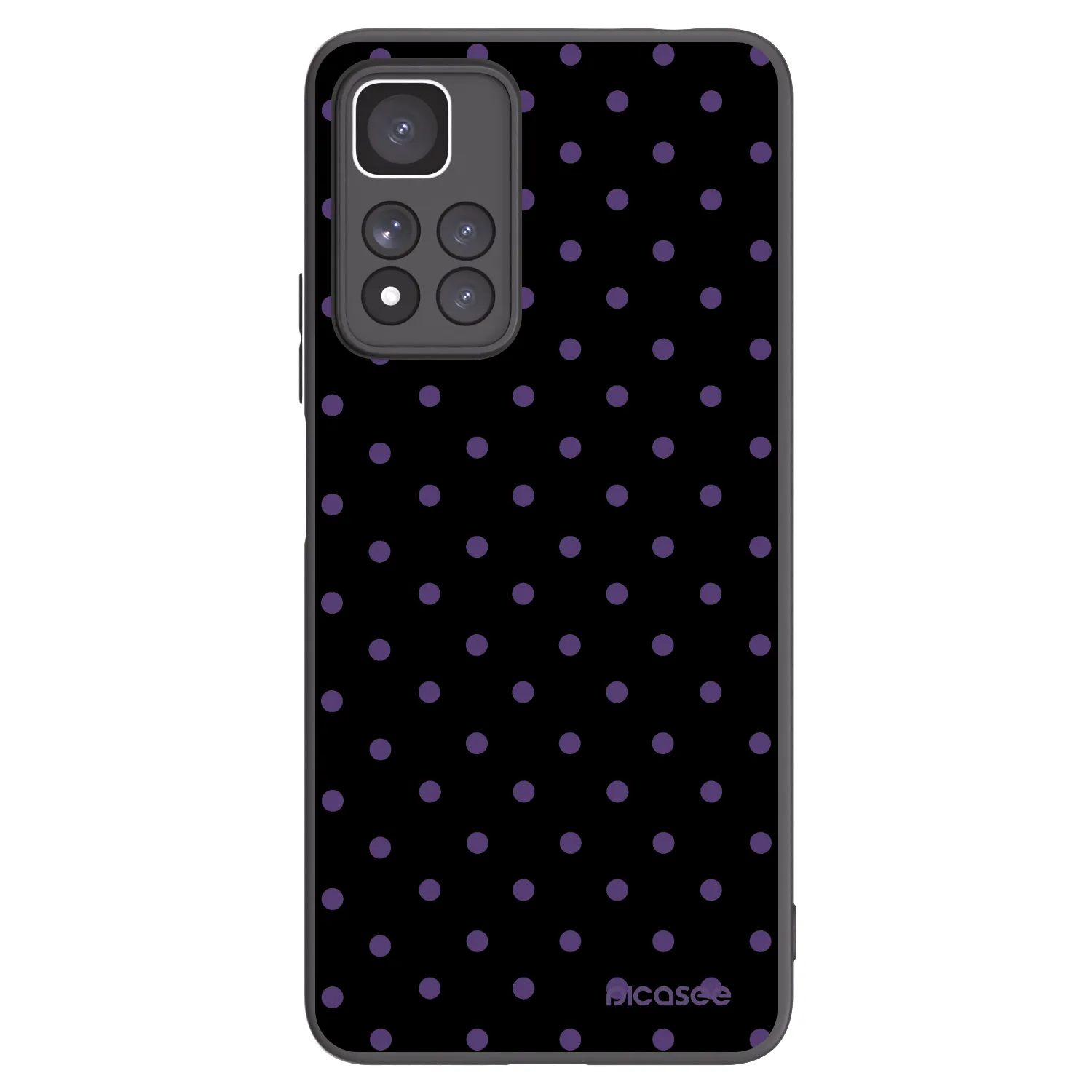 Picasee Μαύρη θήκη σιλικόνης για Xiaomi Redmi Note 11 Pro+ 5G - Flickers