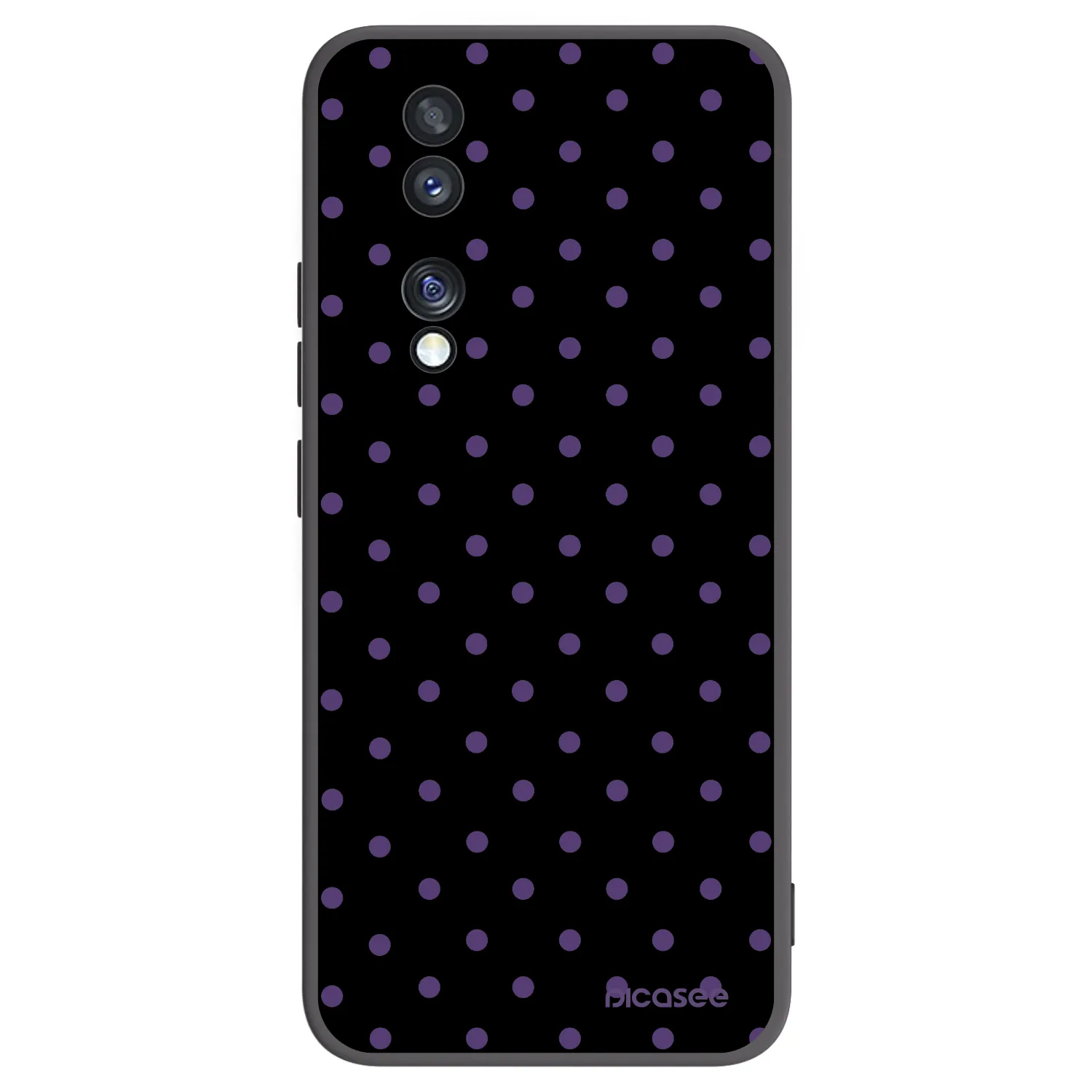 Picasee Μαύρη θήκη σιλικόνης για Honor 70 - Flickers