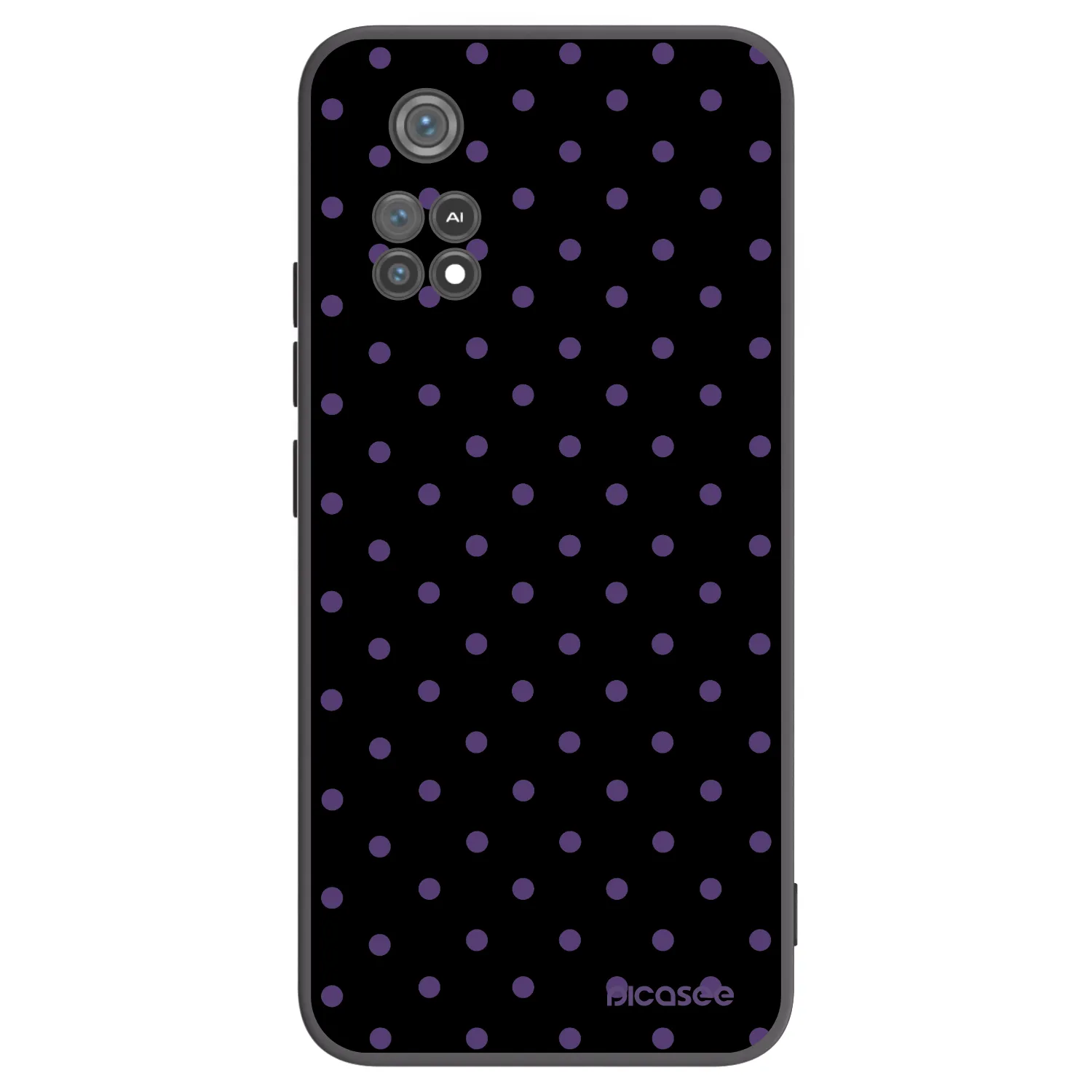 Picasee Μαύρη θήκη σιλικόνης για Xiaomi Poco M4 Pro - Flickers