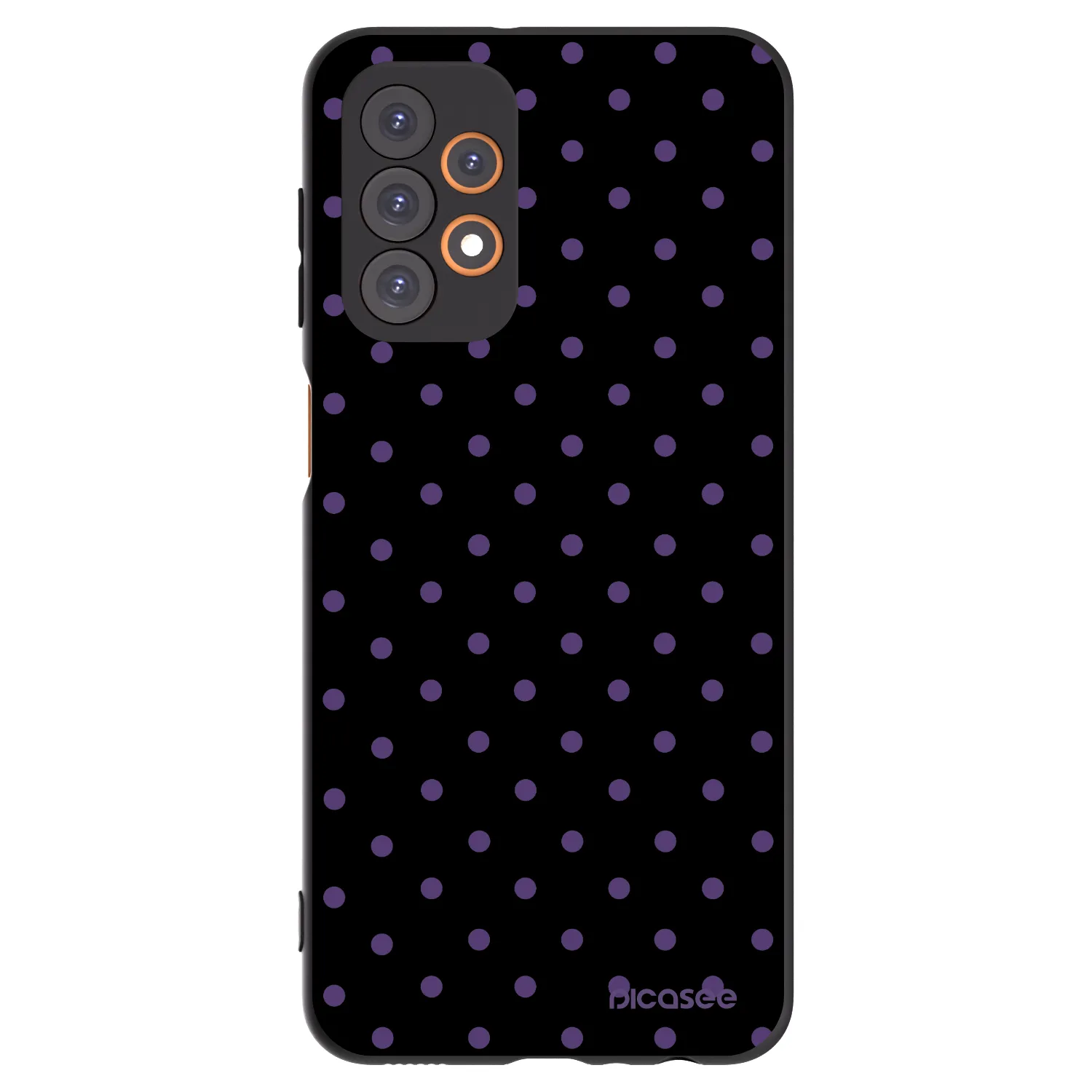 Picasee Μαύρη θήκη σιλικόνης για Samsung Galaxy A23 A235F 4G - Flickers