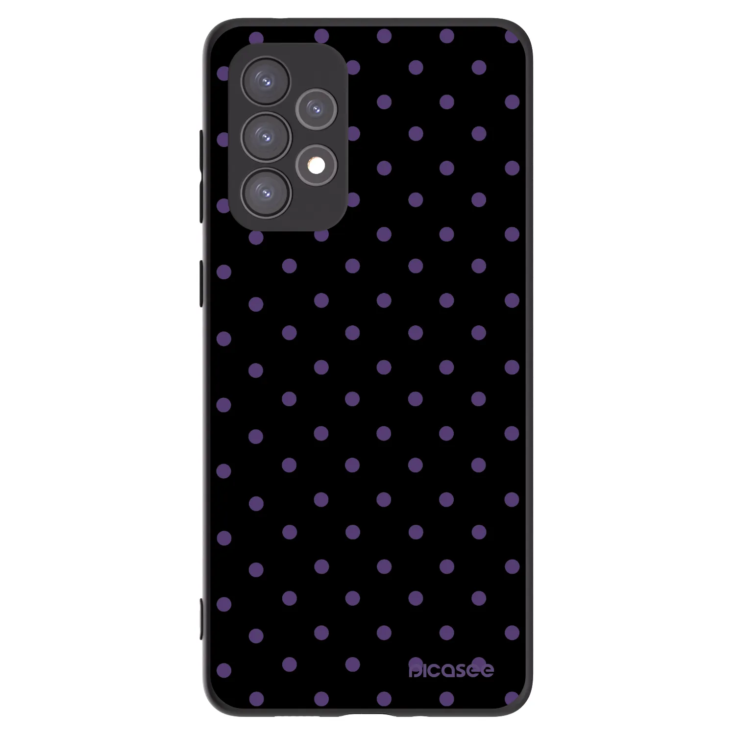 Picasee Μαύρη θήκη σιλικόνης για Samsung Galaxy A73 5G - Flickers