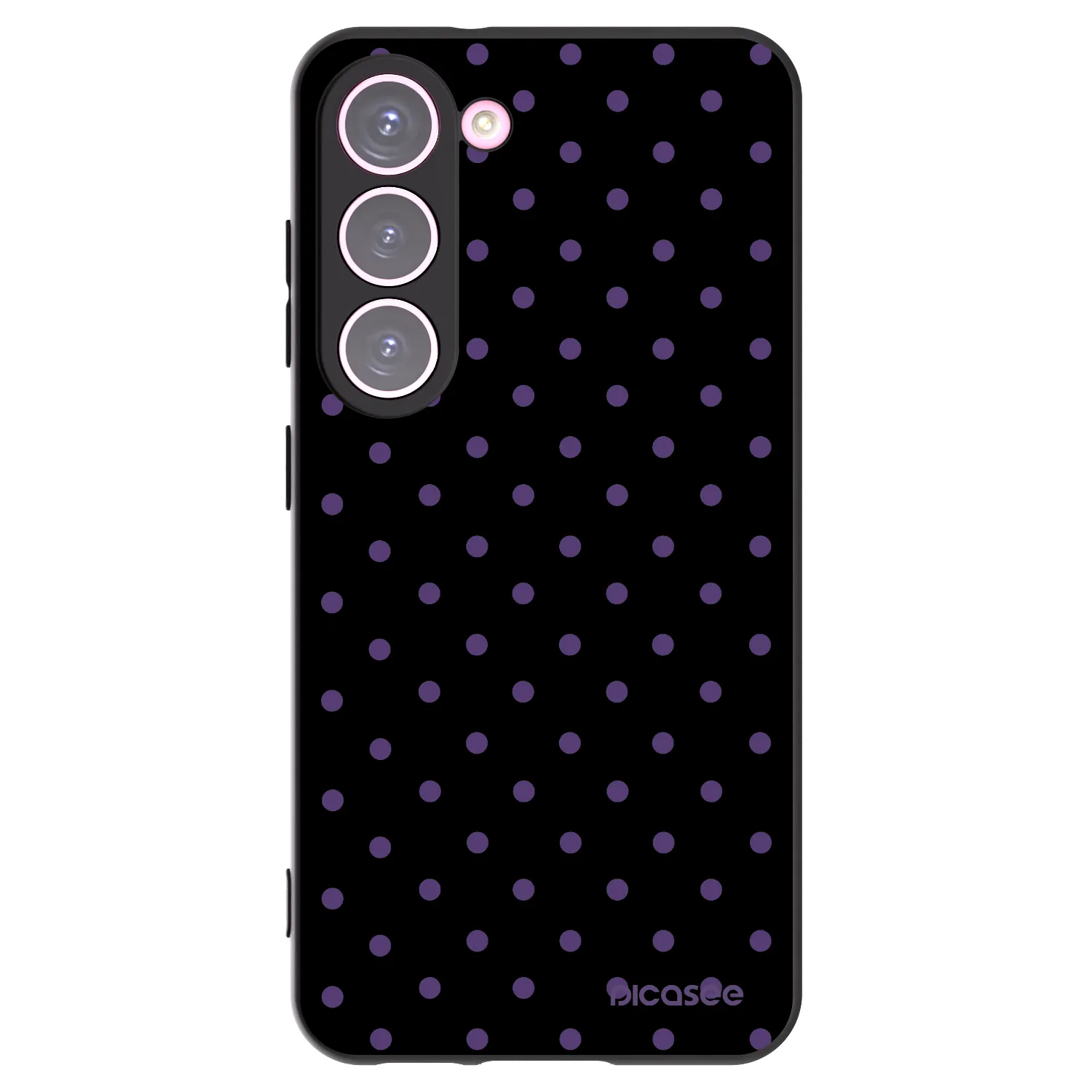 Picasee Μαύρη θήκη σιλικόνης για Samsung Galaxy S23 5G - Flickers