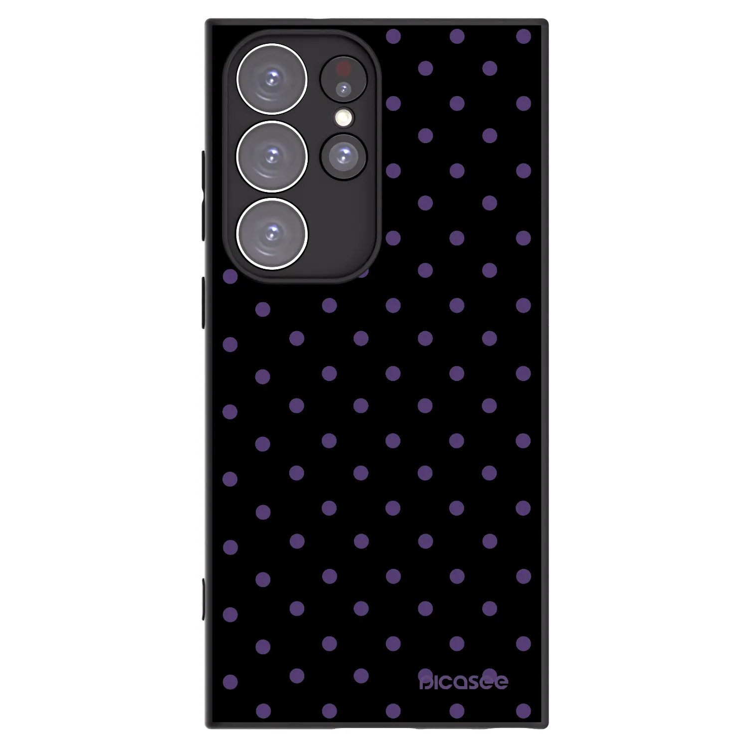 Picasee Μαύρη θήκη σιλικόνης για Samsung Galaxy S23 Ultra 5G - Flickers