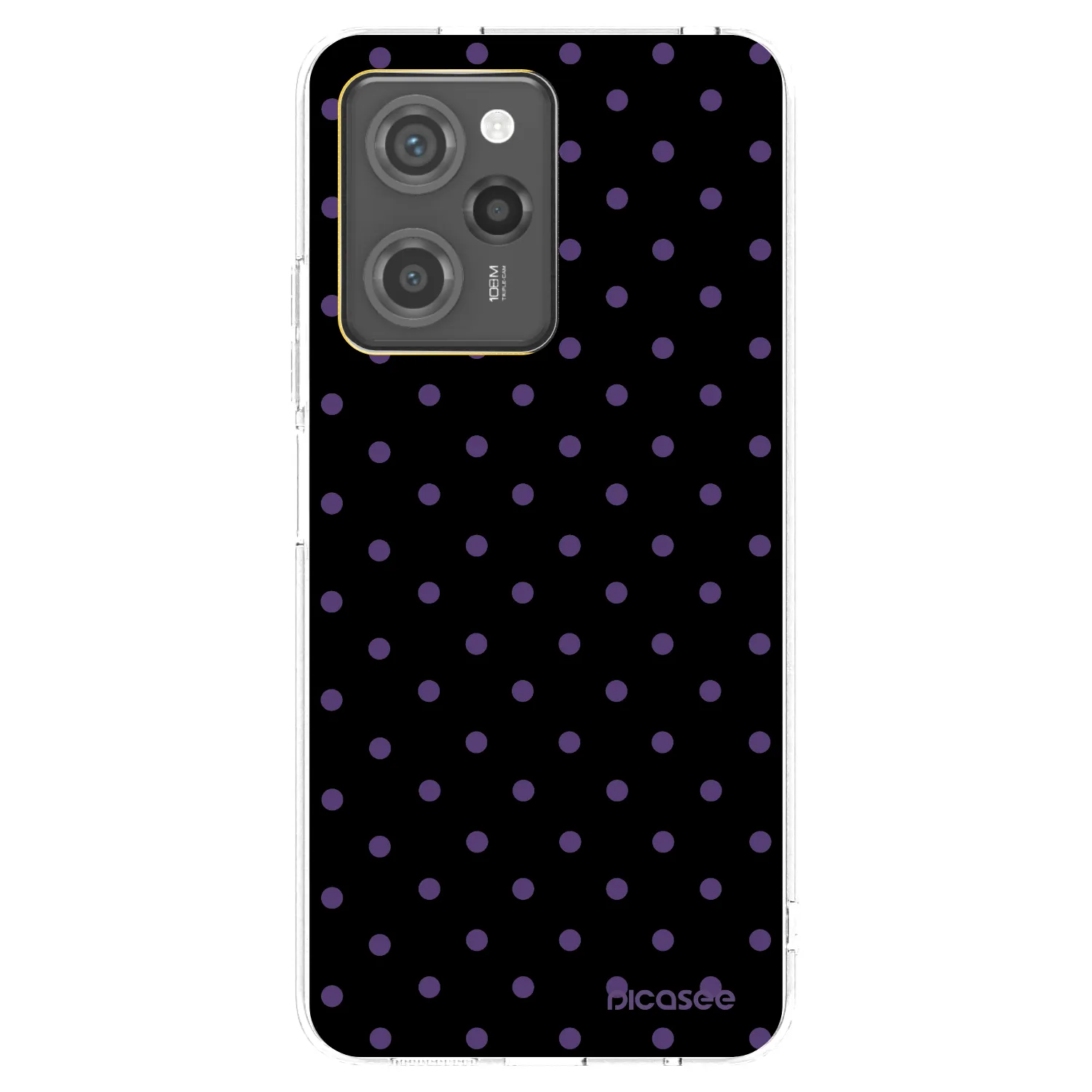 Picasee Μαύρη θήκη σιλικόνης για Xiaomi Poco X5 Pro - Flickers