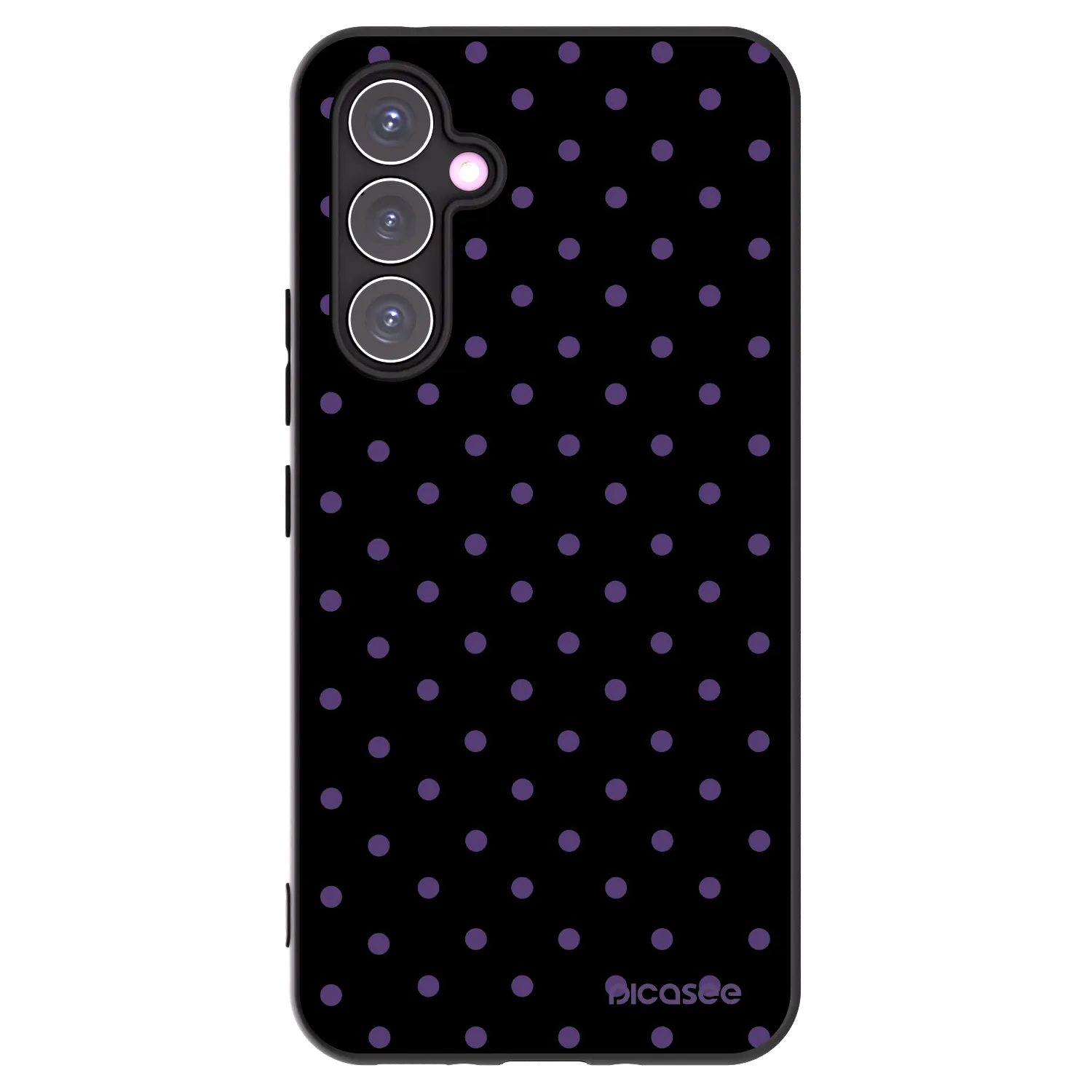 Picasee Μαύρη θήκη σιλικόνης για Samsung Galaxy A54 5G A546B - Flickers