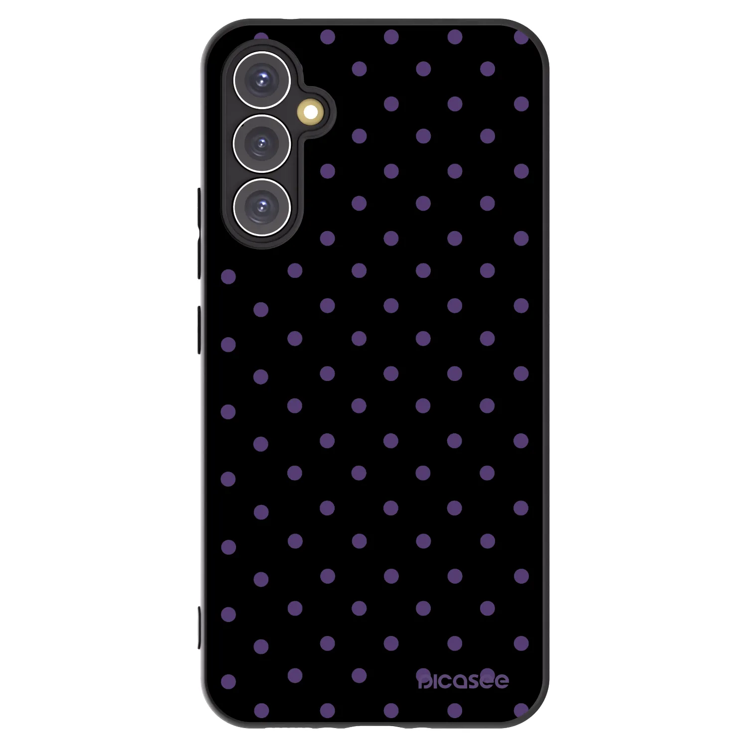 Picasee Μαύρη θήκη σιλικόνης για Samsung Galaxy A34 5G A346B - Flickers