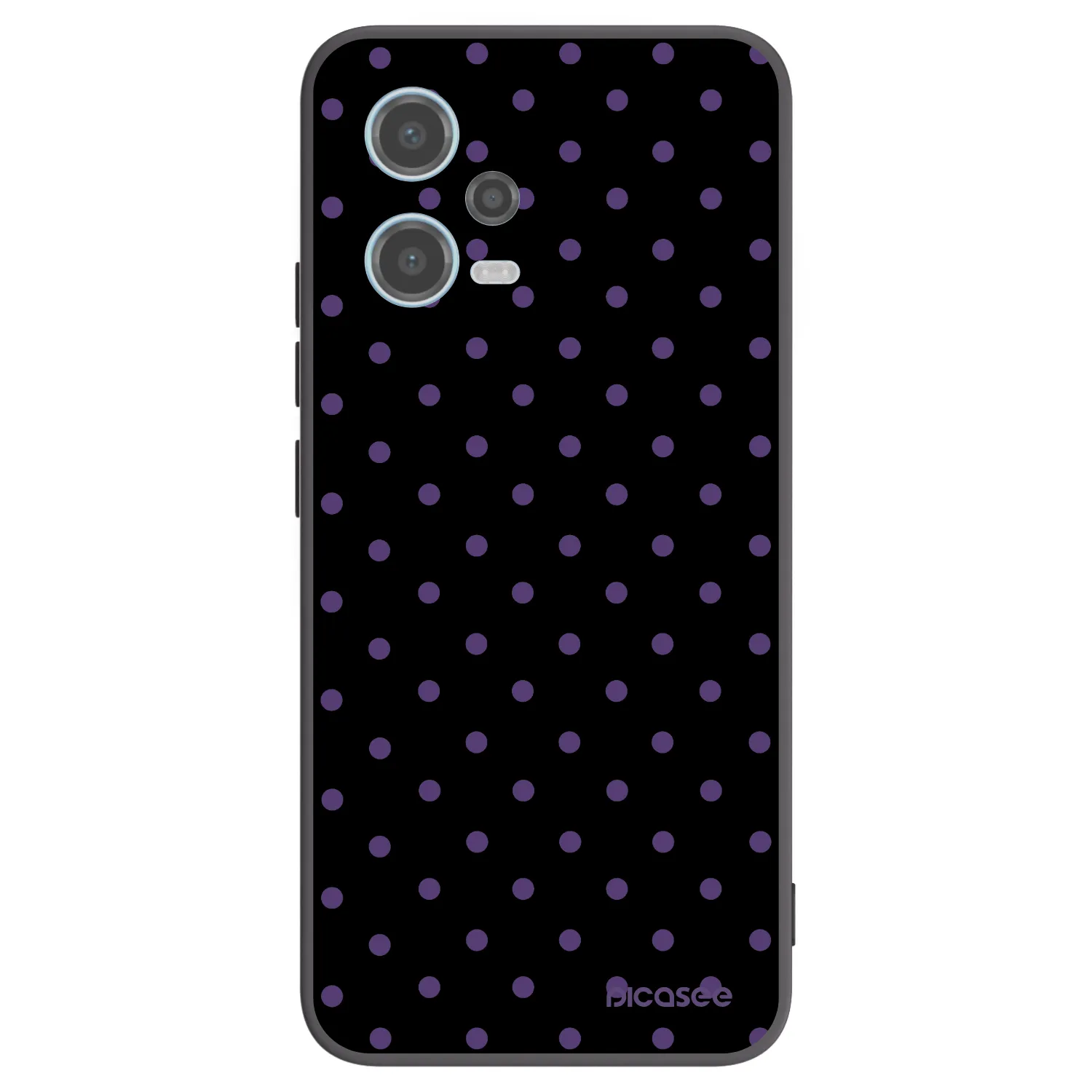 Picasee Μαύρη θήκη σιλικόνης για Xiaomi Redmi Note 12 5G - Flickers