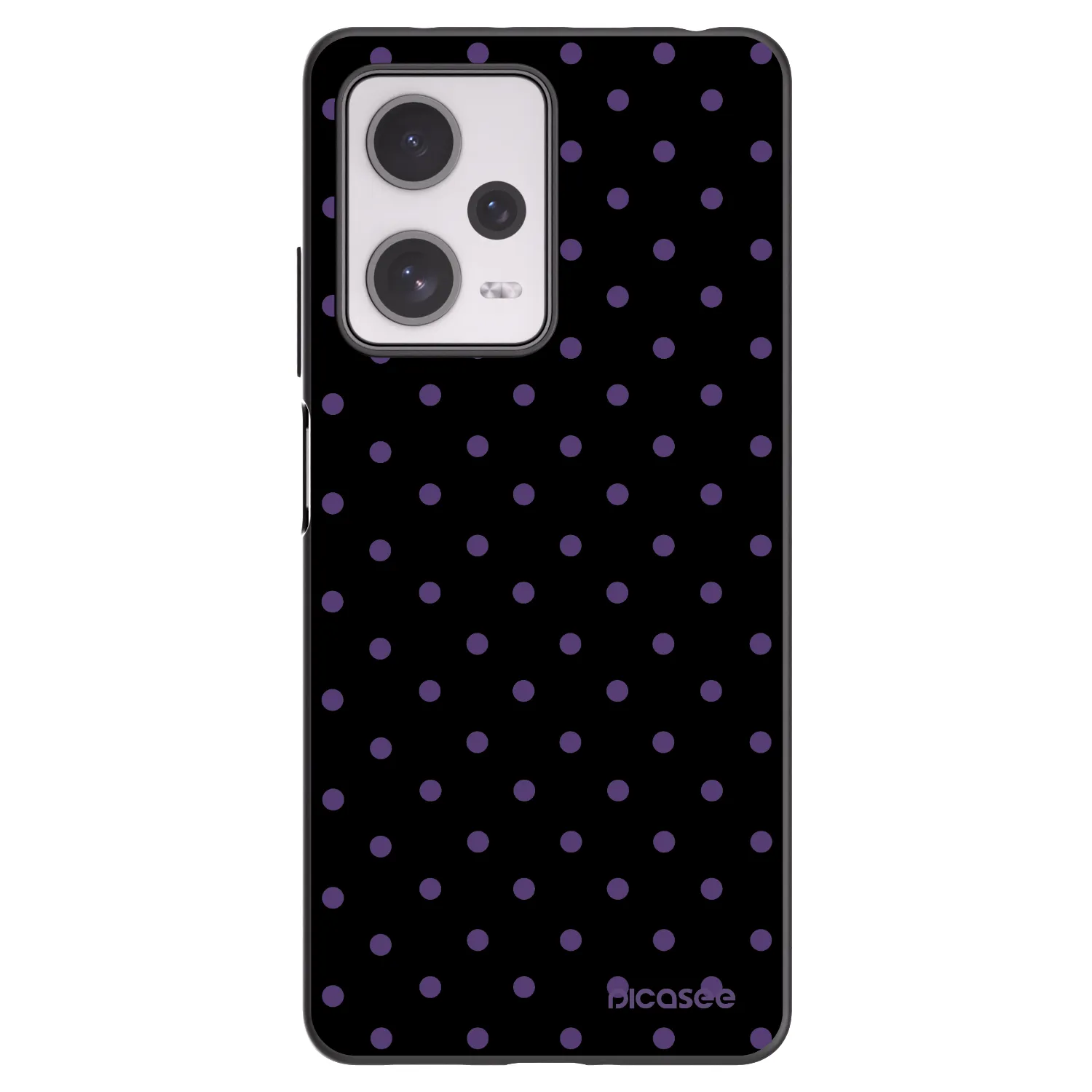 Picasee Μαύρη θήκη σιλικόνης για Xiaomi Redmi Note 12 Pro+ 5G - Flickers