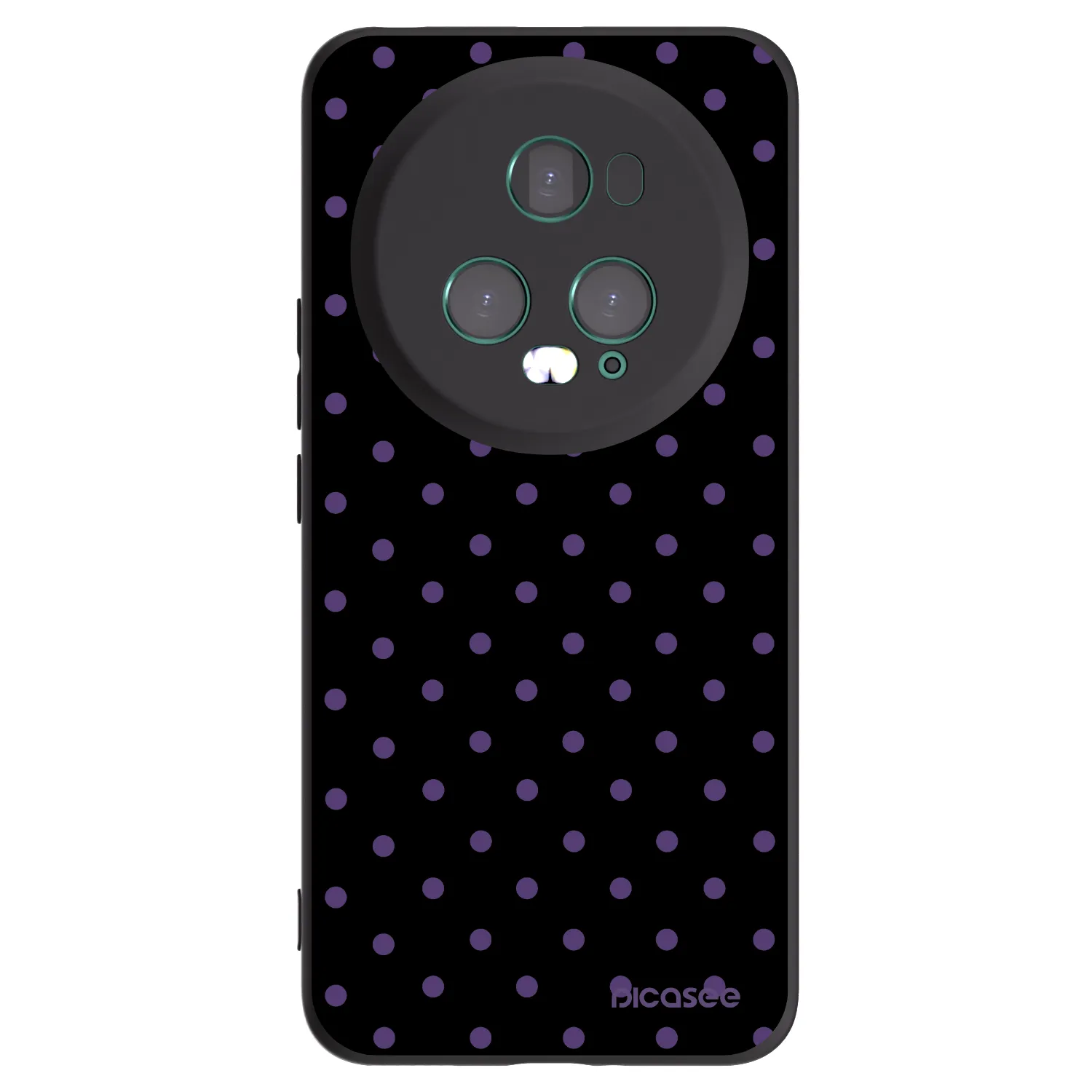 Picasee Μαύρη θήκη σιλικόνης για Honor Magic5 Pro - Flickers