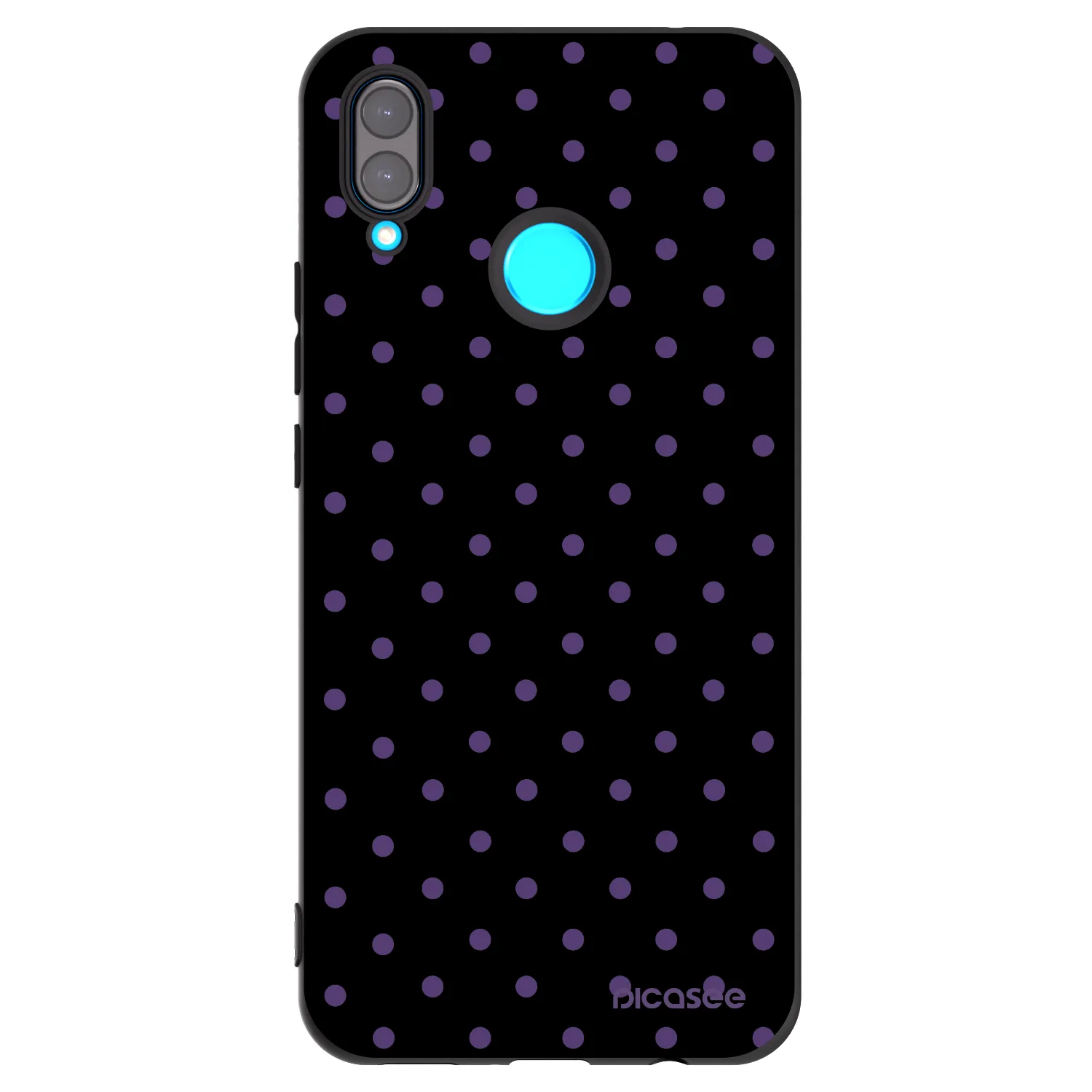 Picasee Μαύρη θήκη σιλικόνης για Huawei Nova 3 - Flickers
