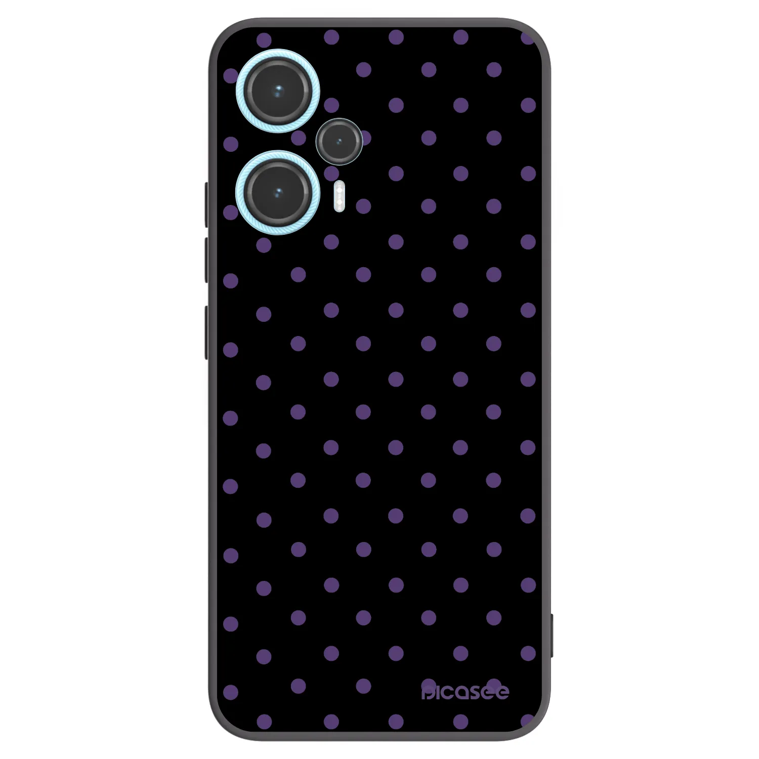 Picasee Μαύρη θήκη σιλικόνης για Xiaomi Poco F5 - Flickers