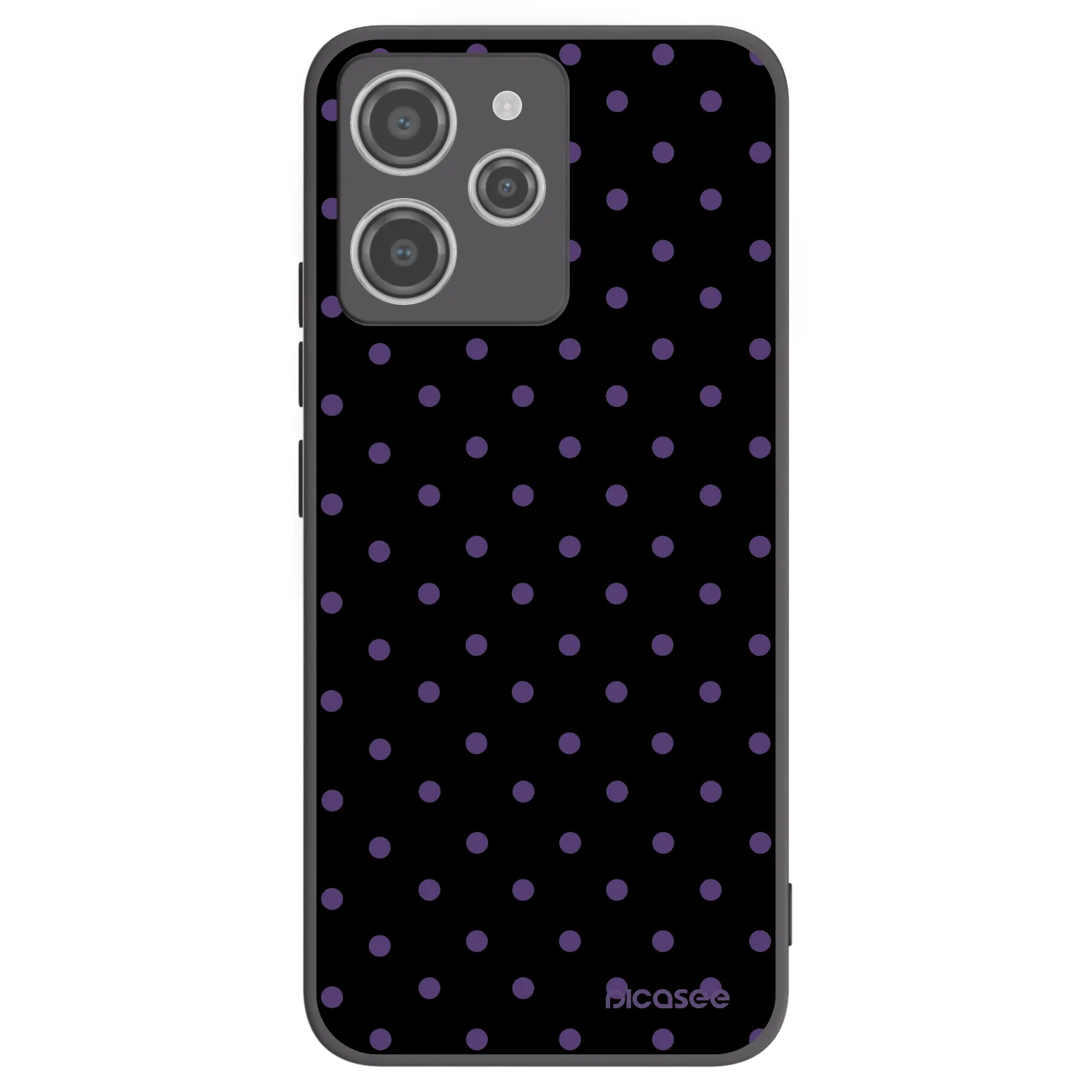 Picasee Μαύρη θήκη σιλικόνης για Xiaomi Redmi 12 4G - Flickers