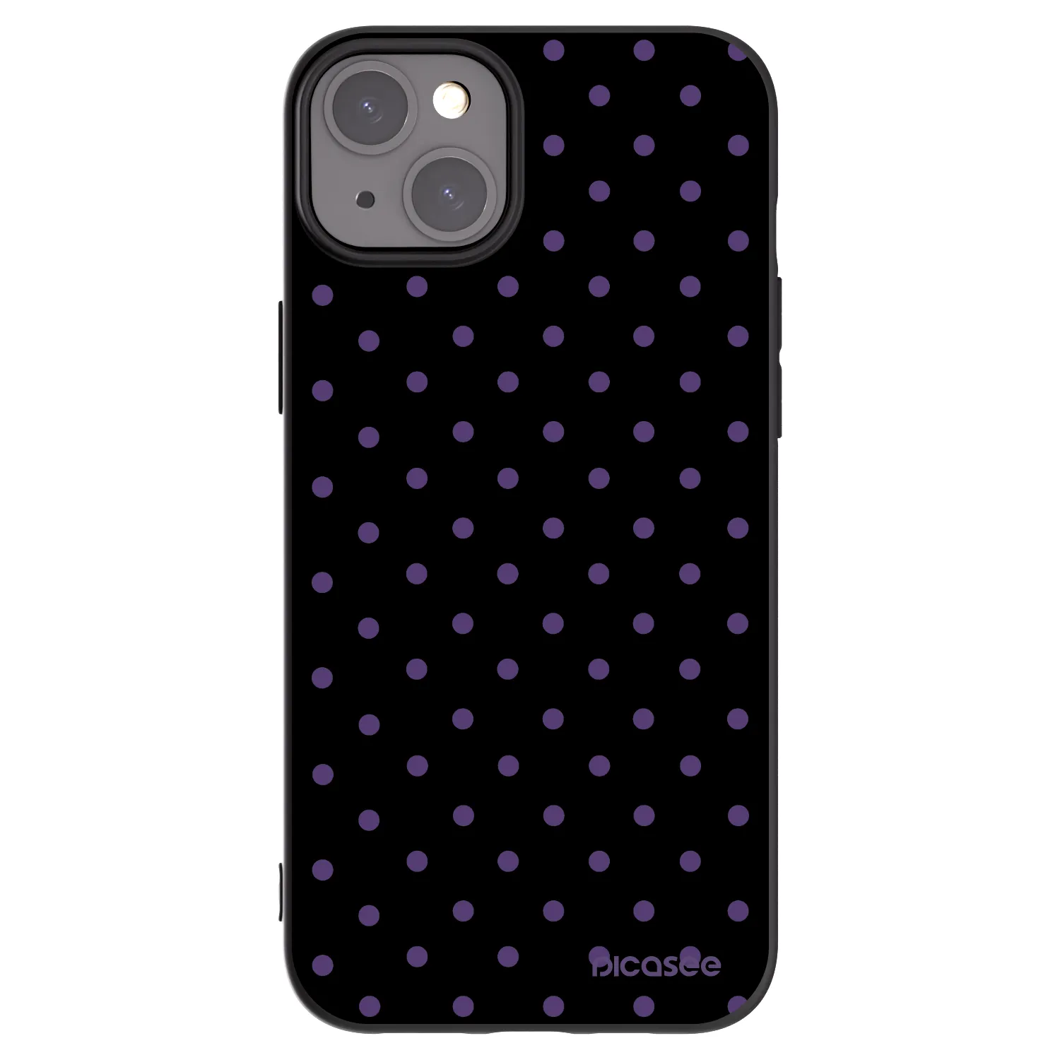 Picasee Μαύρη θήκη σιλικόνης για Apple iPhone 15 Plus - Flickers