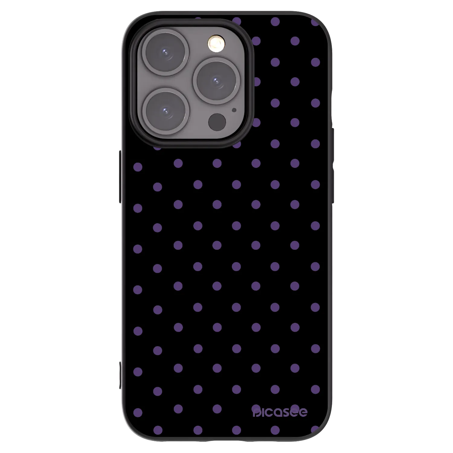 Picasee Μαύρη θήκη σιλικόνης για Apple iPhone 15 Pro - Flickers