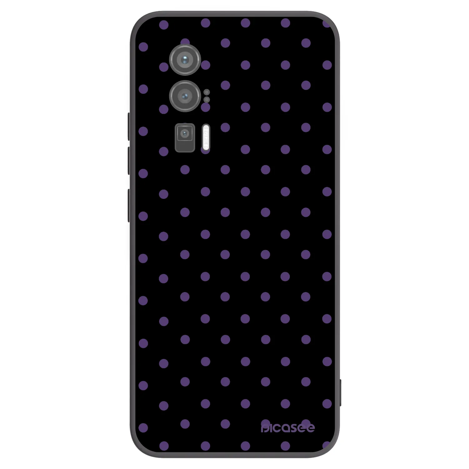 Picasee Μαύρη θήκη σιλικόνης για Xiaomi Poco F5 Pro 5G - Flickers