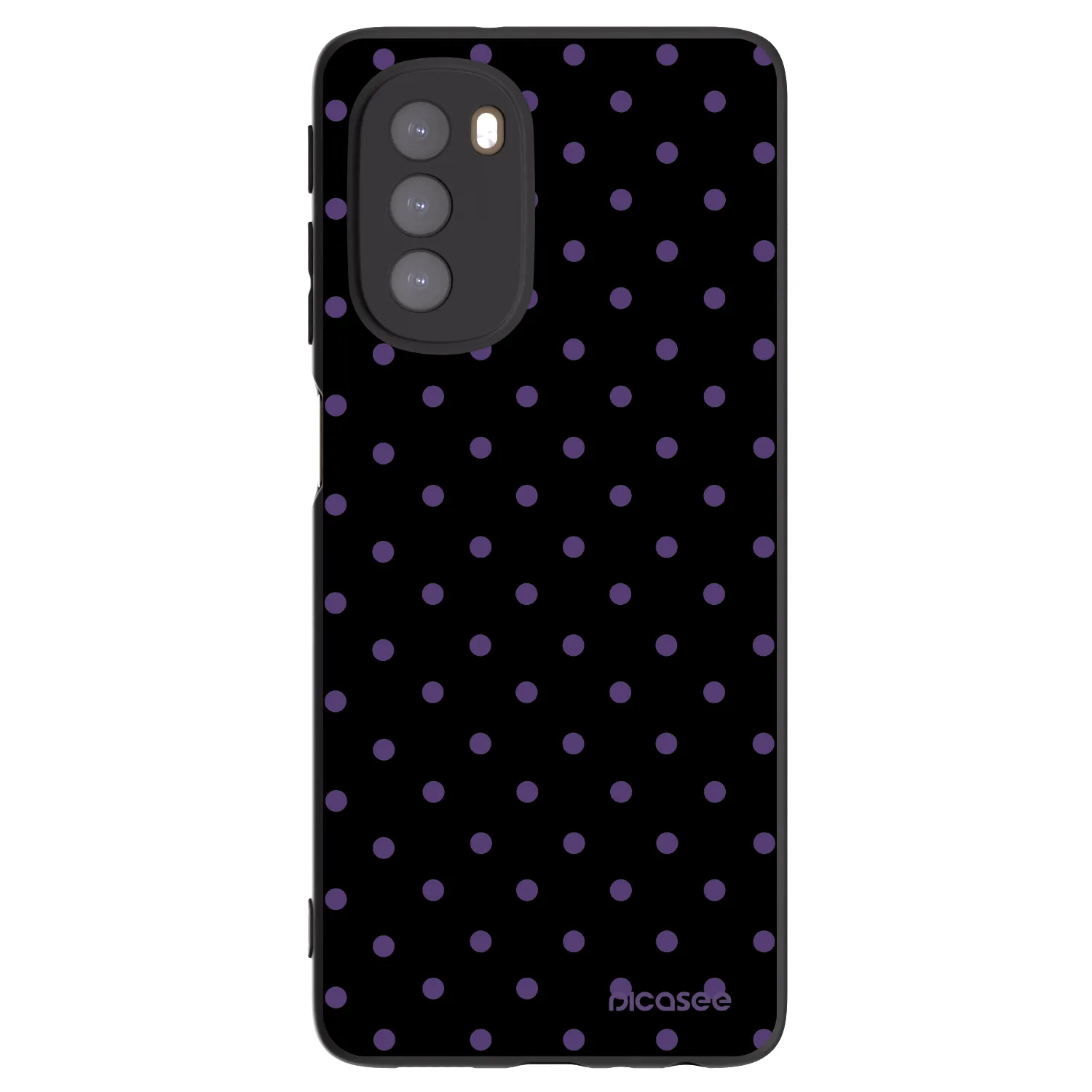 Picasee Μαύρη θήκη σιλικόνης για Motorola Moto G51 - Flickers