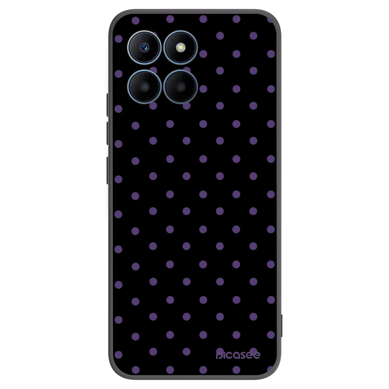 Picasee Μαύρη θήκη σιλικόνης για Honor 70 Lite - Flickers