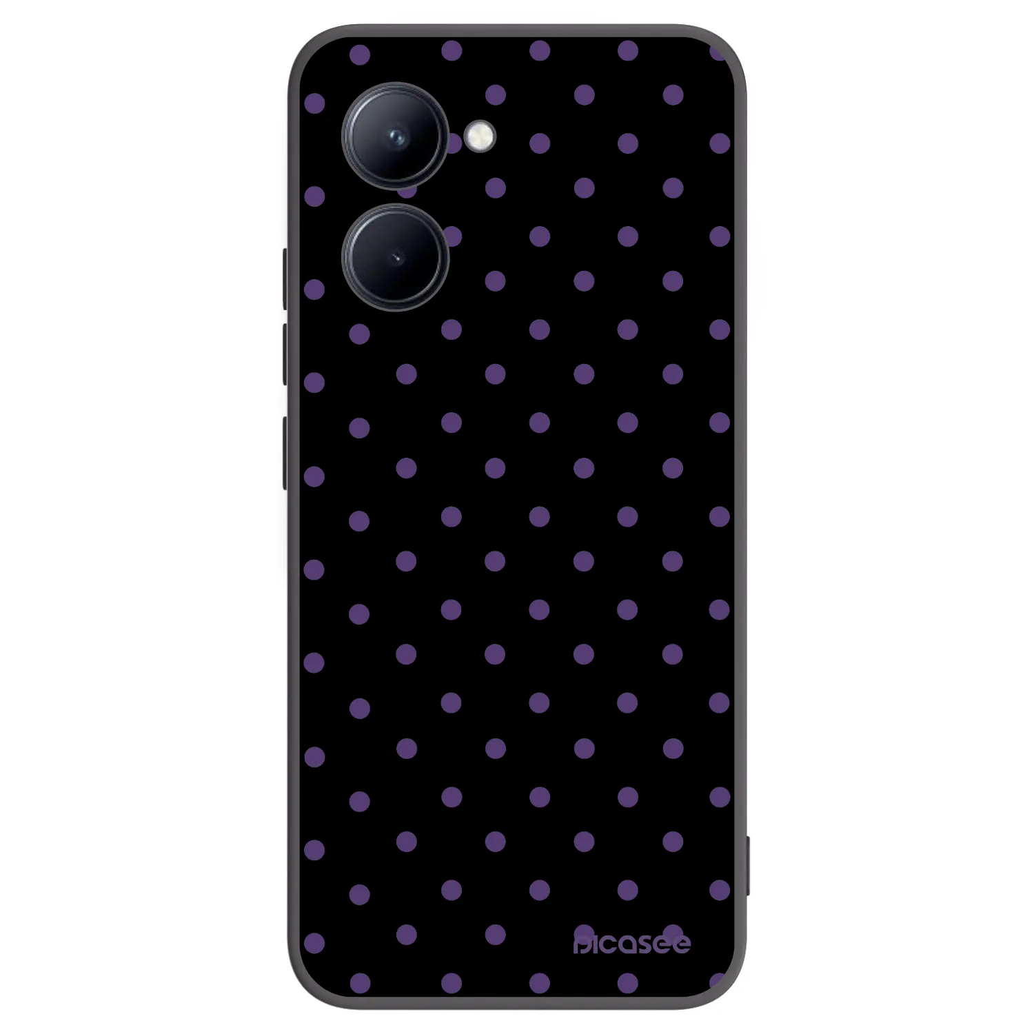 Picasee Μαύρη θήκη σιλικόνης για Realme C33 (2023) - Flickers