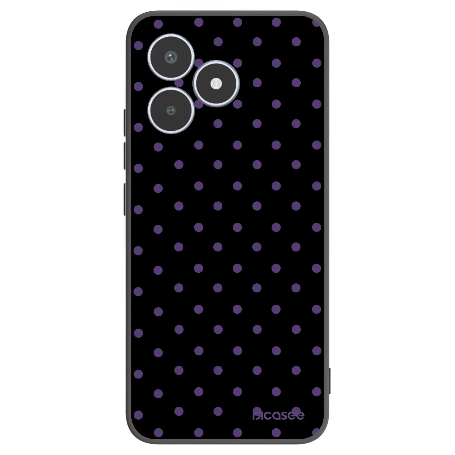 Picasee Μαύρη θήκη σιλικόνης για Realme C53 - Flickers