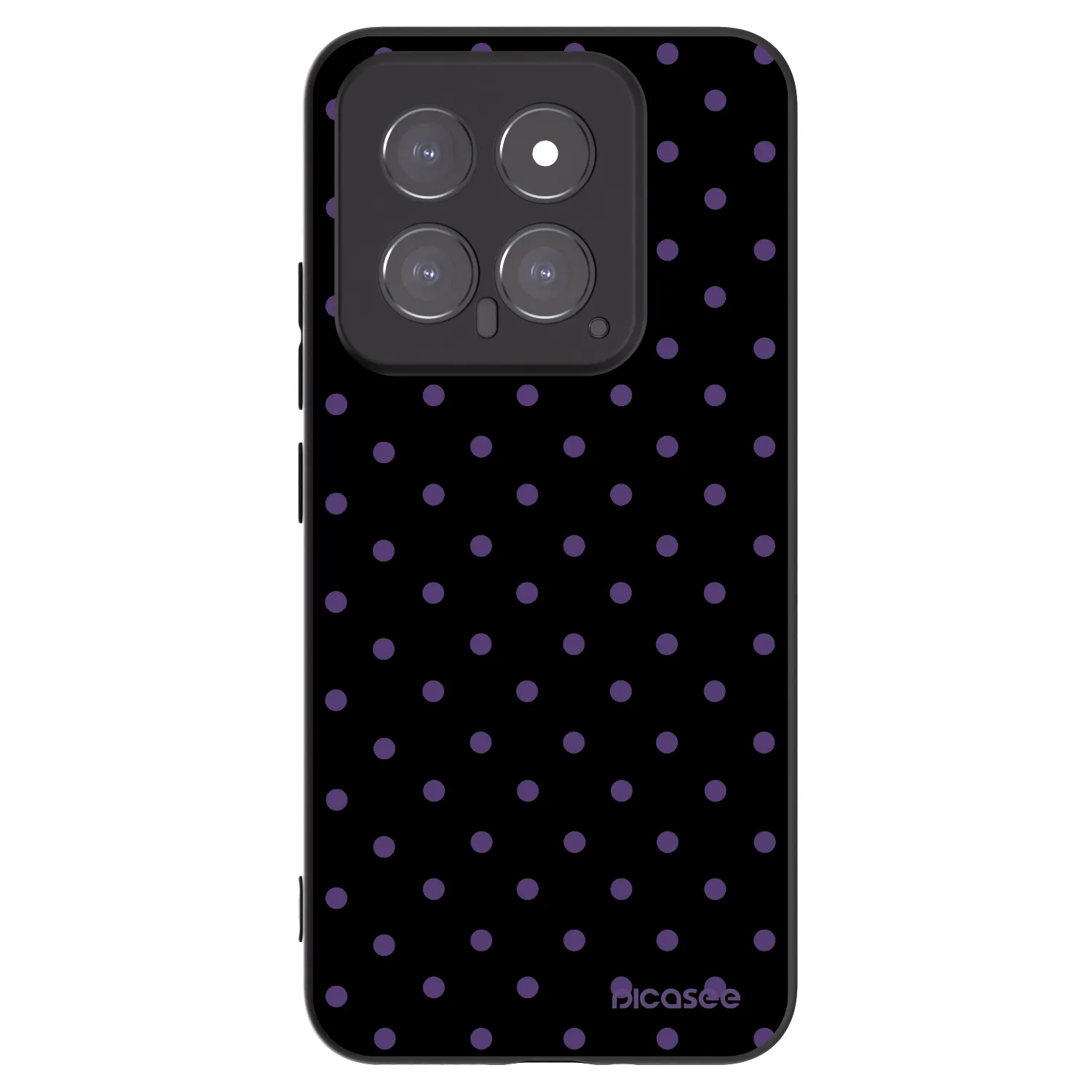 Picasee Μαύρη θήκη σιλικόνης για Xiaomi 14 - Flickers