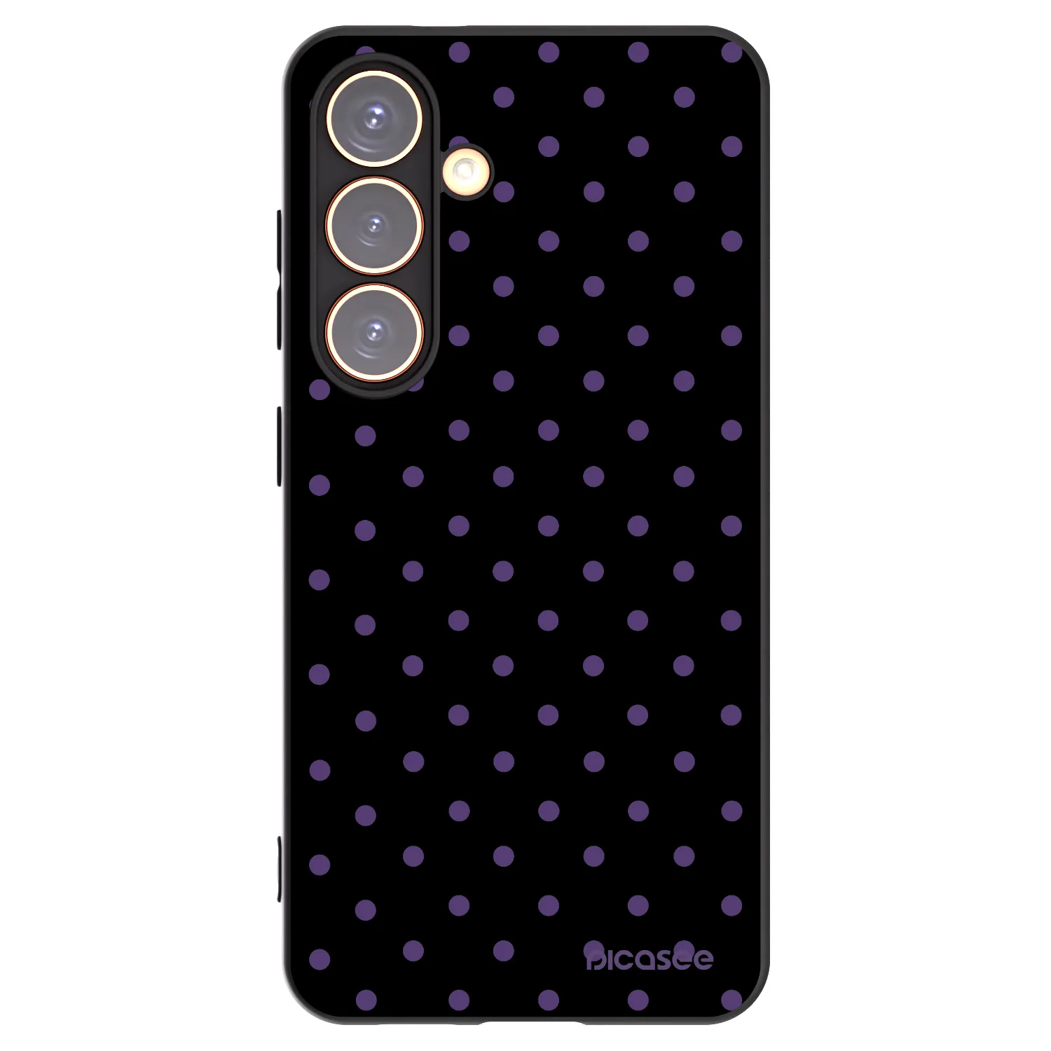 Picasee Μαύρη θήκη σιλικόνης για Samsung Galaxy S24 S921B 5G - Flickers