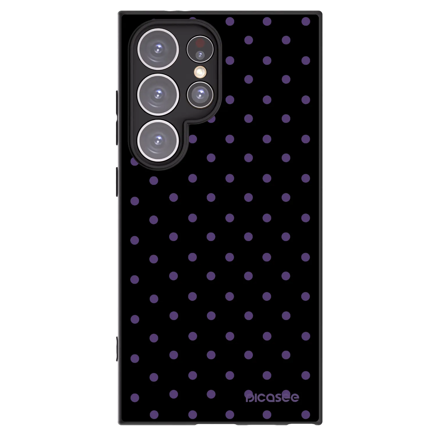 Picasee Μαύρη θήκη σιλικόνης για Samsung Galaxy S24 Ultra S928B 5G - Flickers