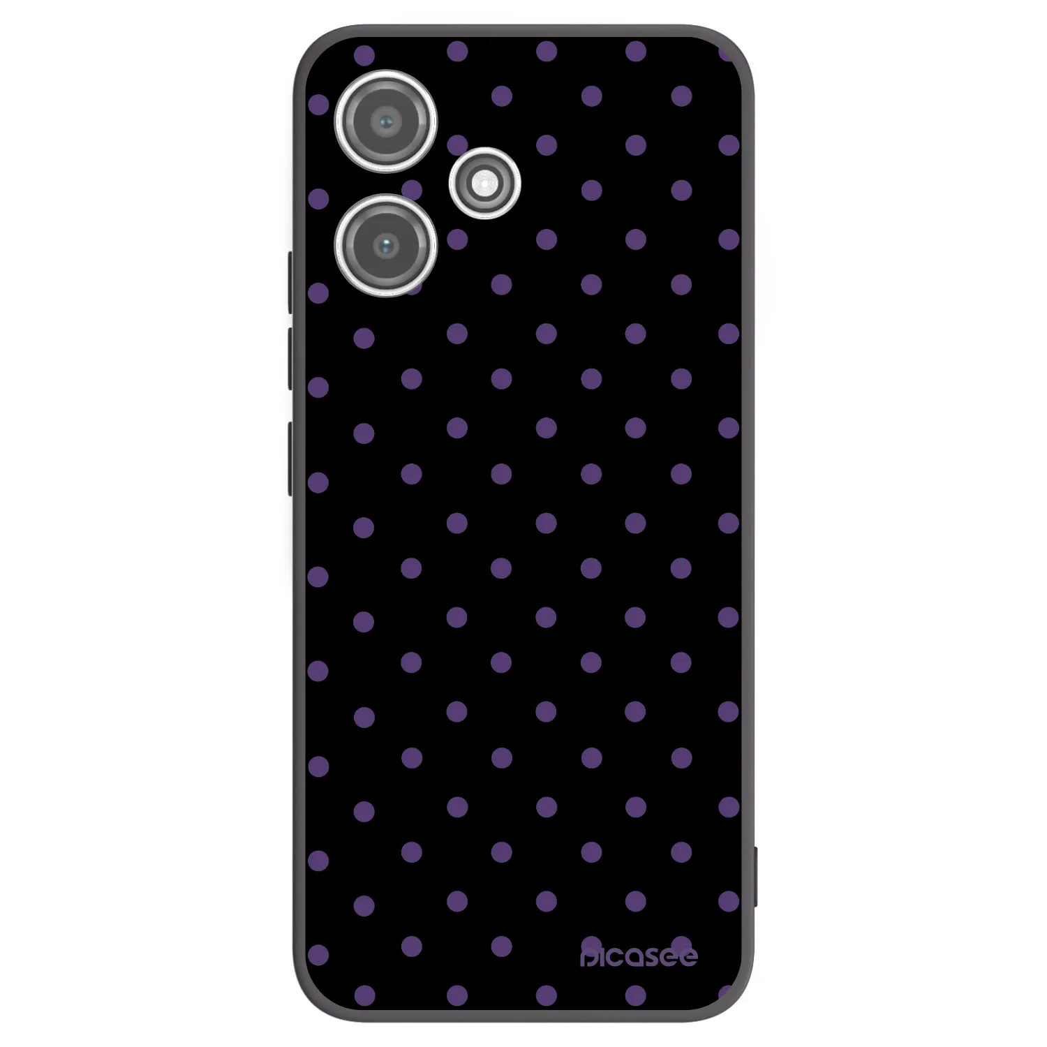 Picasee Μαύρη θήκη σιλικόνης για Xiaomi Redmi 12 5G - Flickers