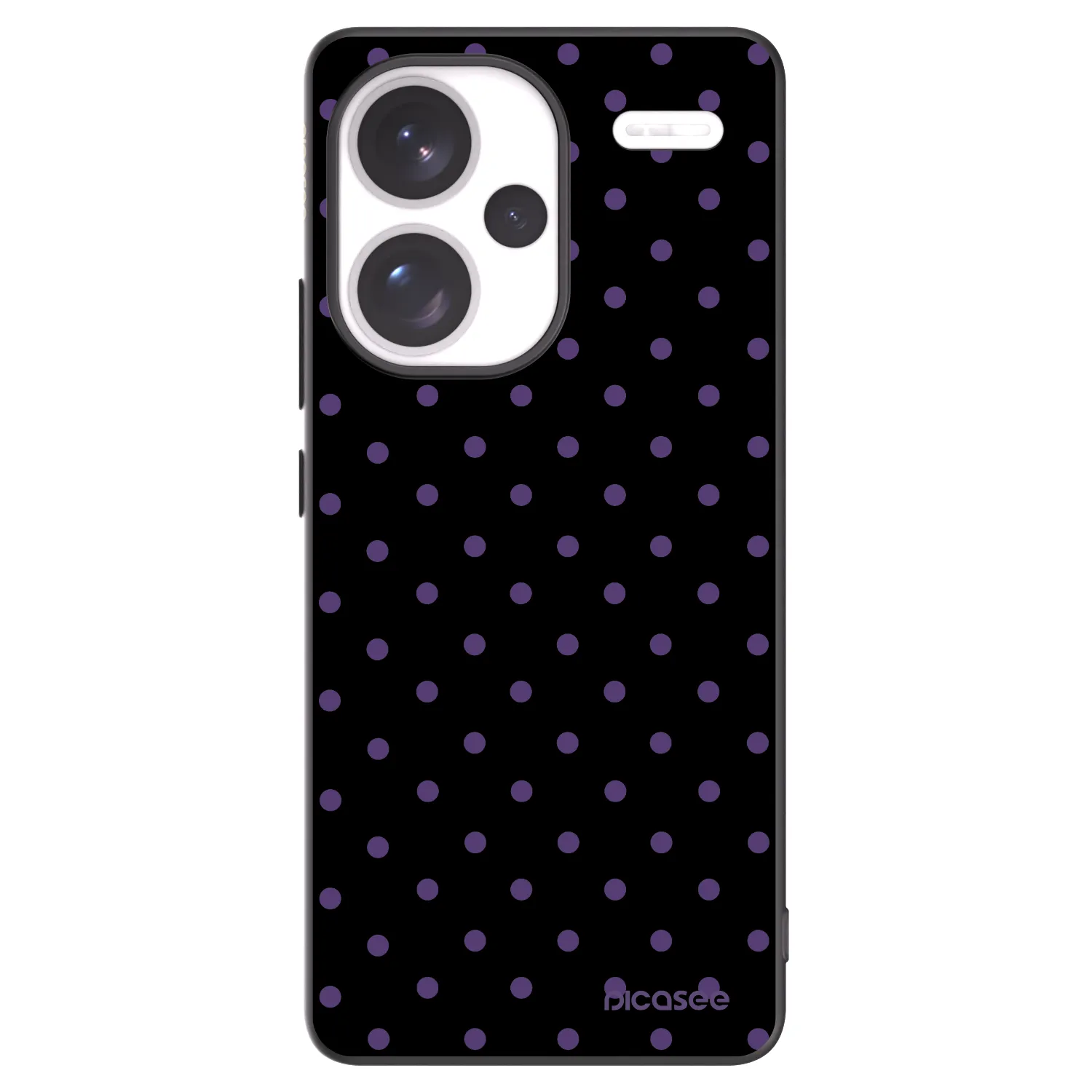 Picasee Μαύρη θήκη σιλικόνης για Xiaomi Redmi Note 13 Pro+ 5G - Flickers