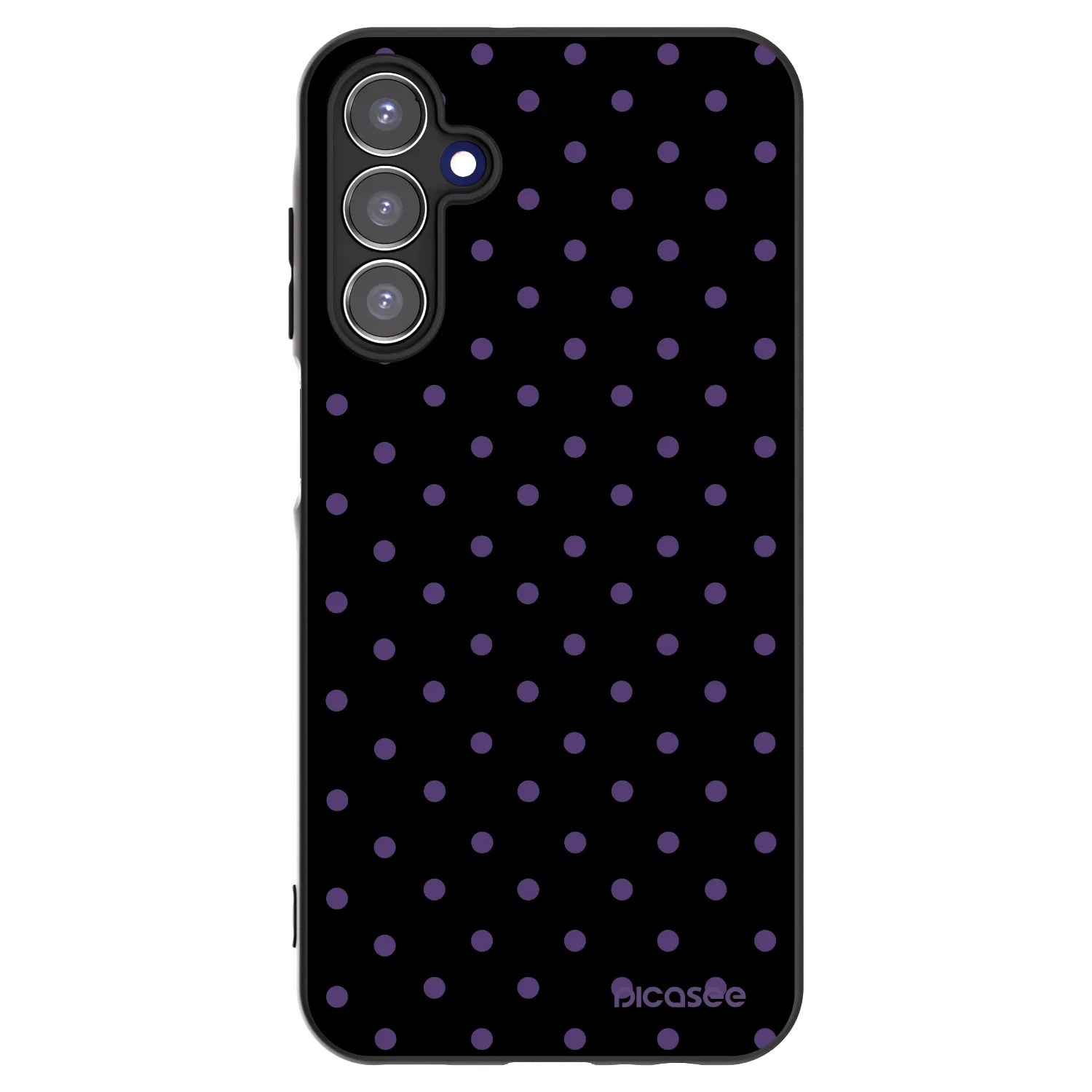Picasee Μαύρη θήκη σιλικόνης για Samsung Galaxy A15 A155F 4G - Flickers