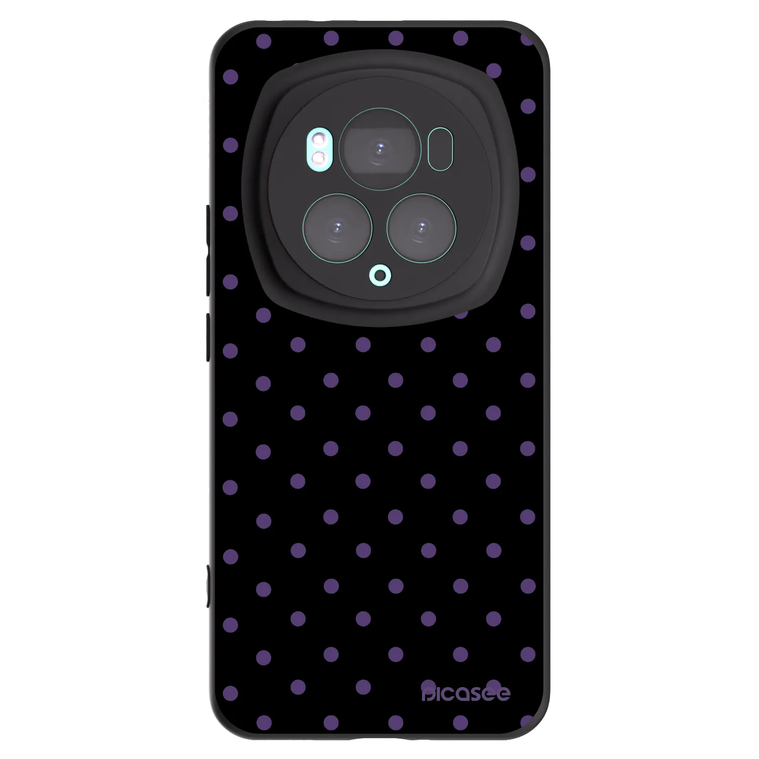 Picasee Μαύρη θήκη σιλικόνης για Honor Magic6 Pro - Flickers