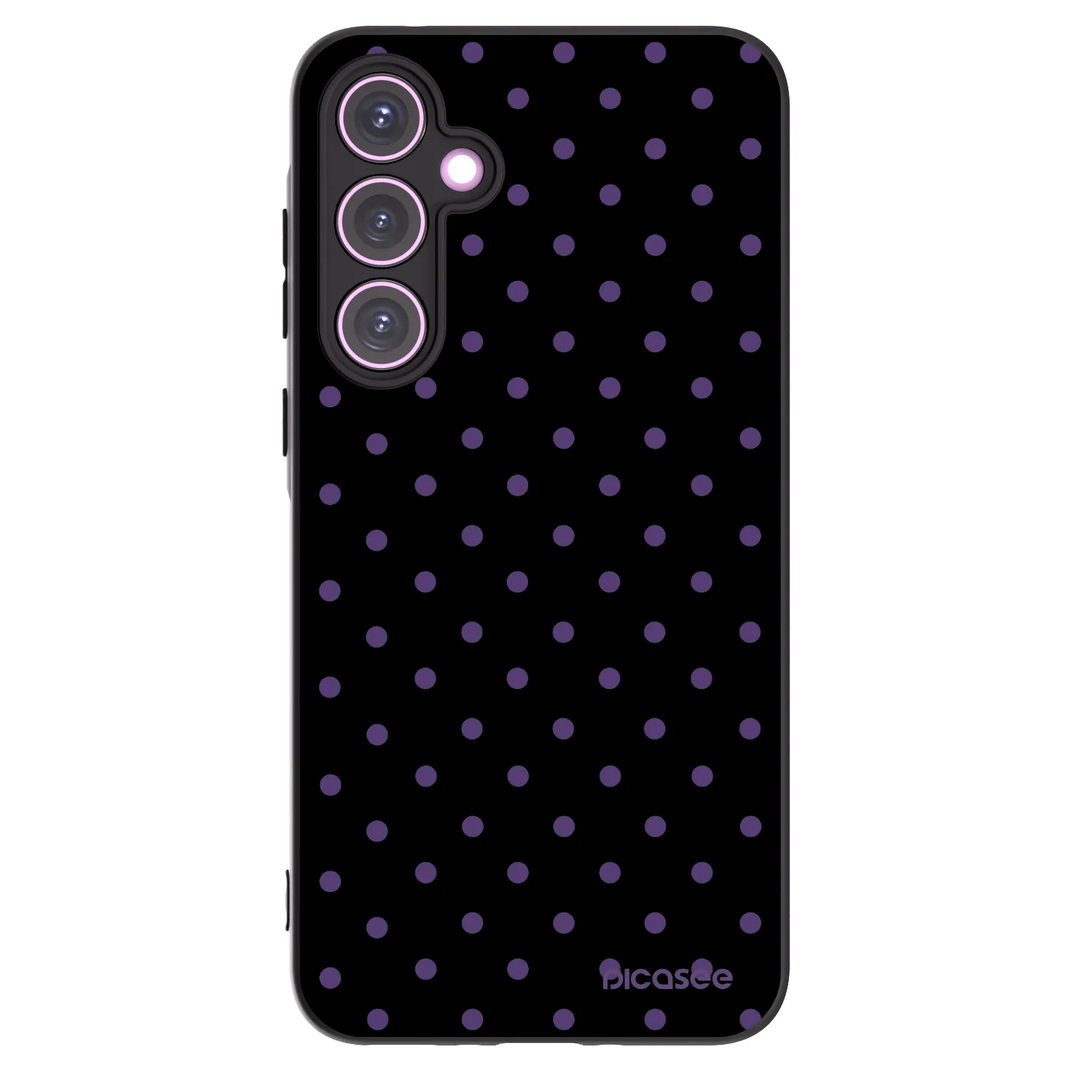 Picasee Μαύρη θήκη σιλικόνης για Samsung Galaxy A35 5G A356B - Flickers