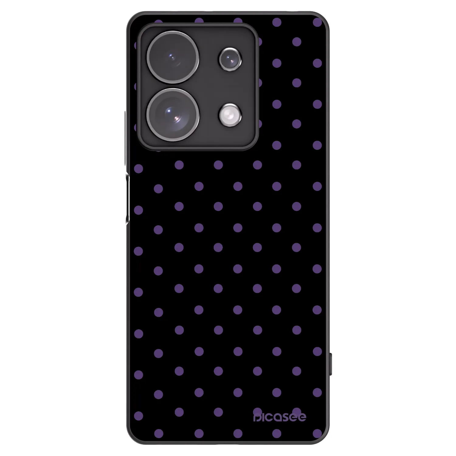 Picasee Μαύρη θήκη σιλικόνης για Xiaomi Redmi Note 13 Pro 4G - Flickers