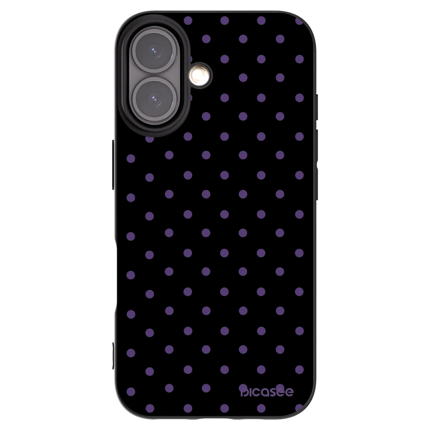 Picasee Μαύρη θήκη σιλικόνης για Apple iPhone 16 - Flickers