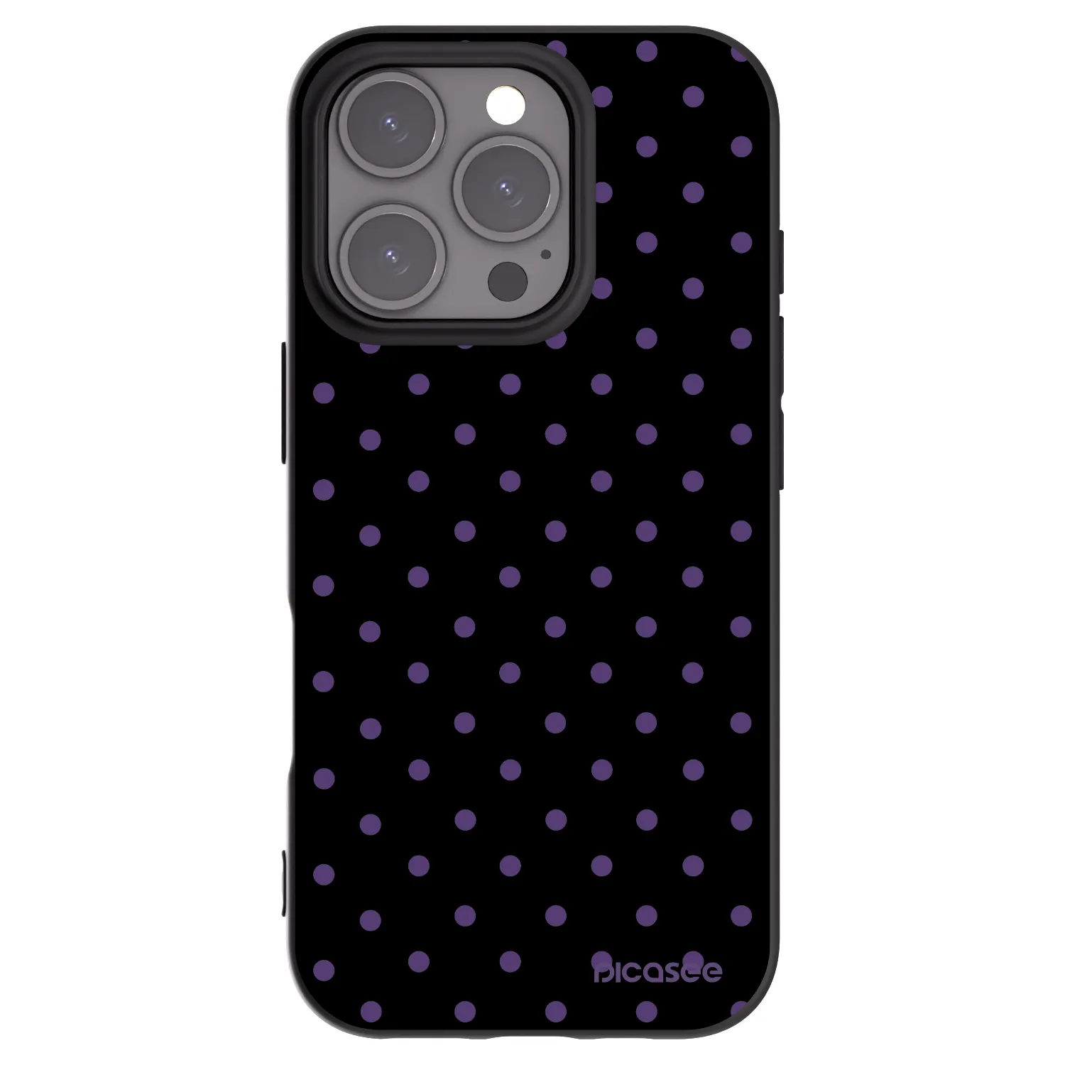 Picasee Μαύρη θήκη σιλικόνης για Apple iPhone 16 Pro - Flickers