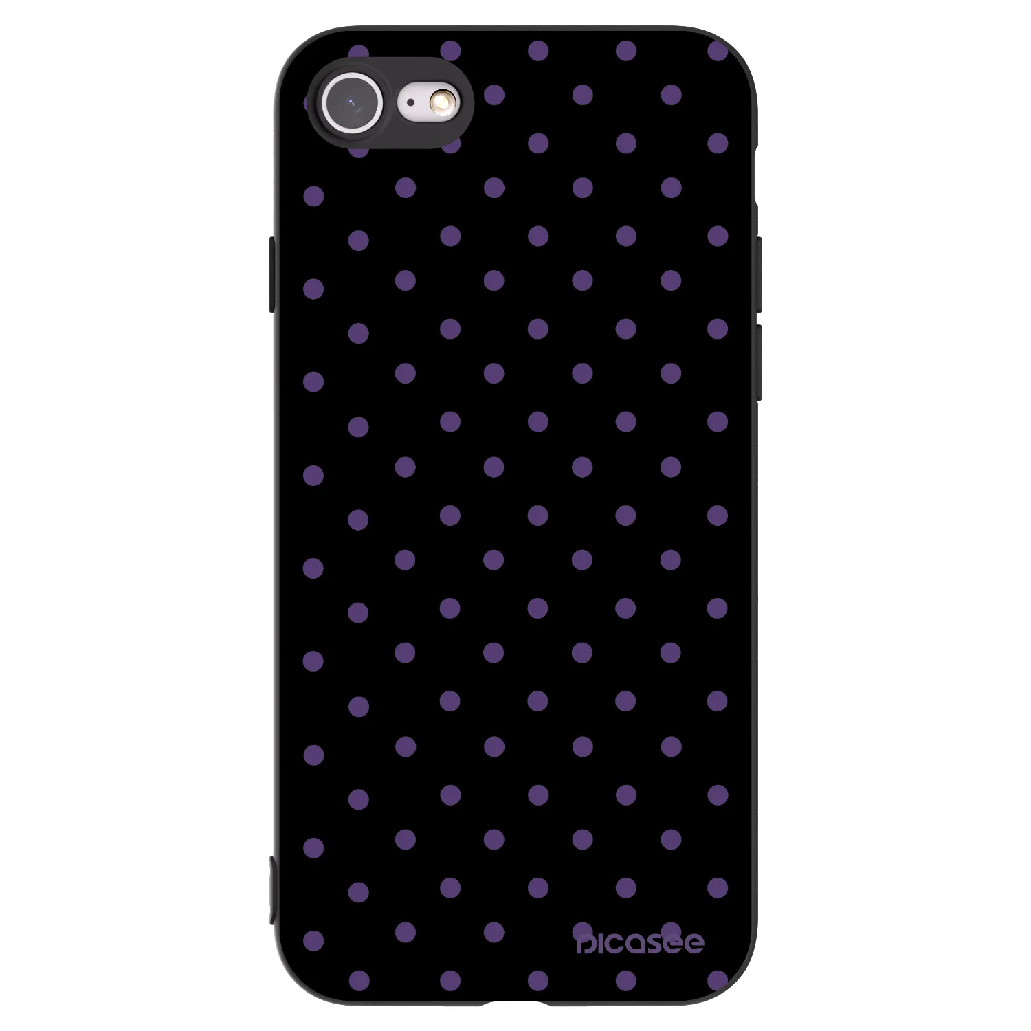 Picasee Μαύρη θήκη σιλικόνης για Apple iPhone 8 - Flickers