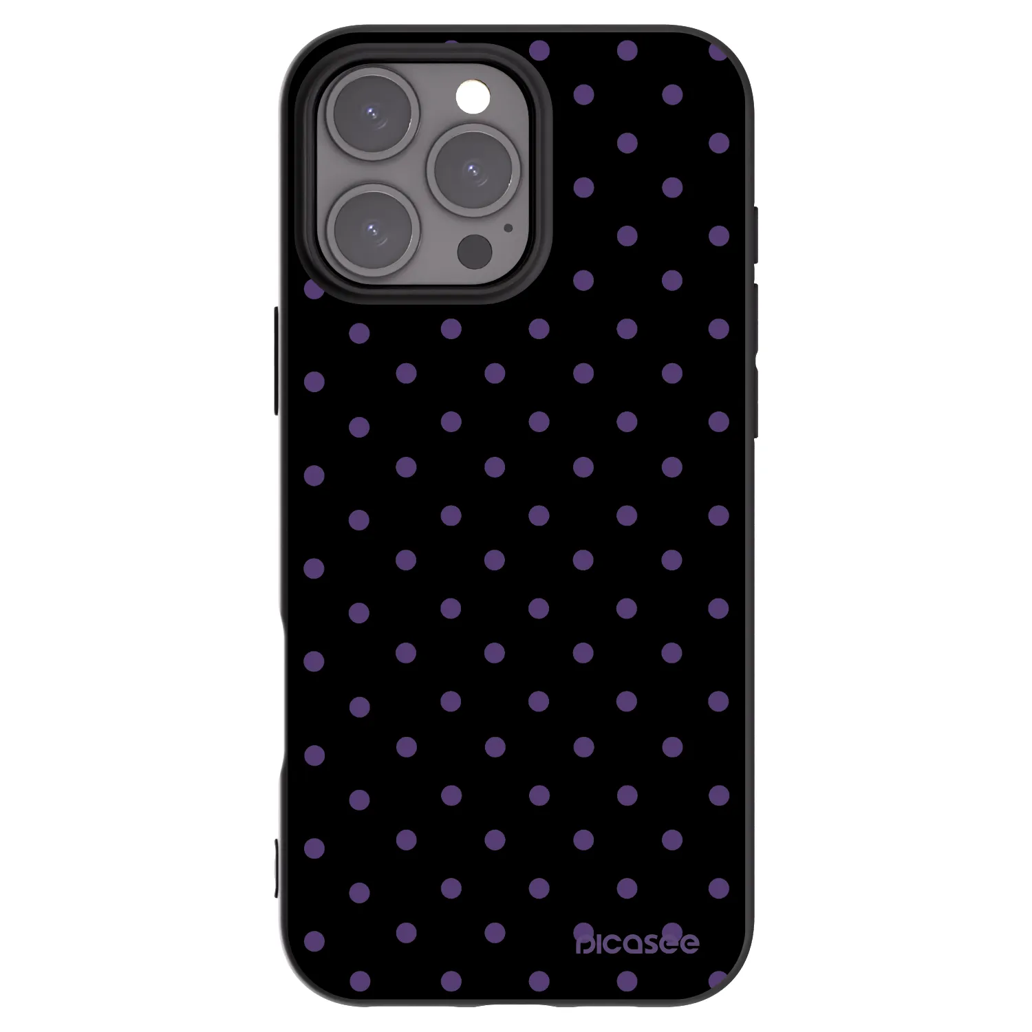 Picasee Μαύρη θήκη σιλικόνης για Apple iPhone 16 Pro Max - Flickers