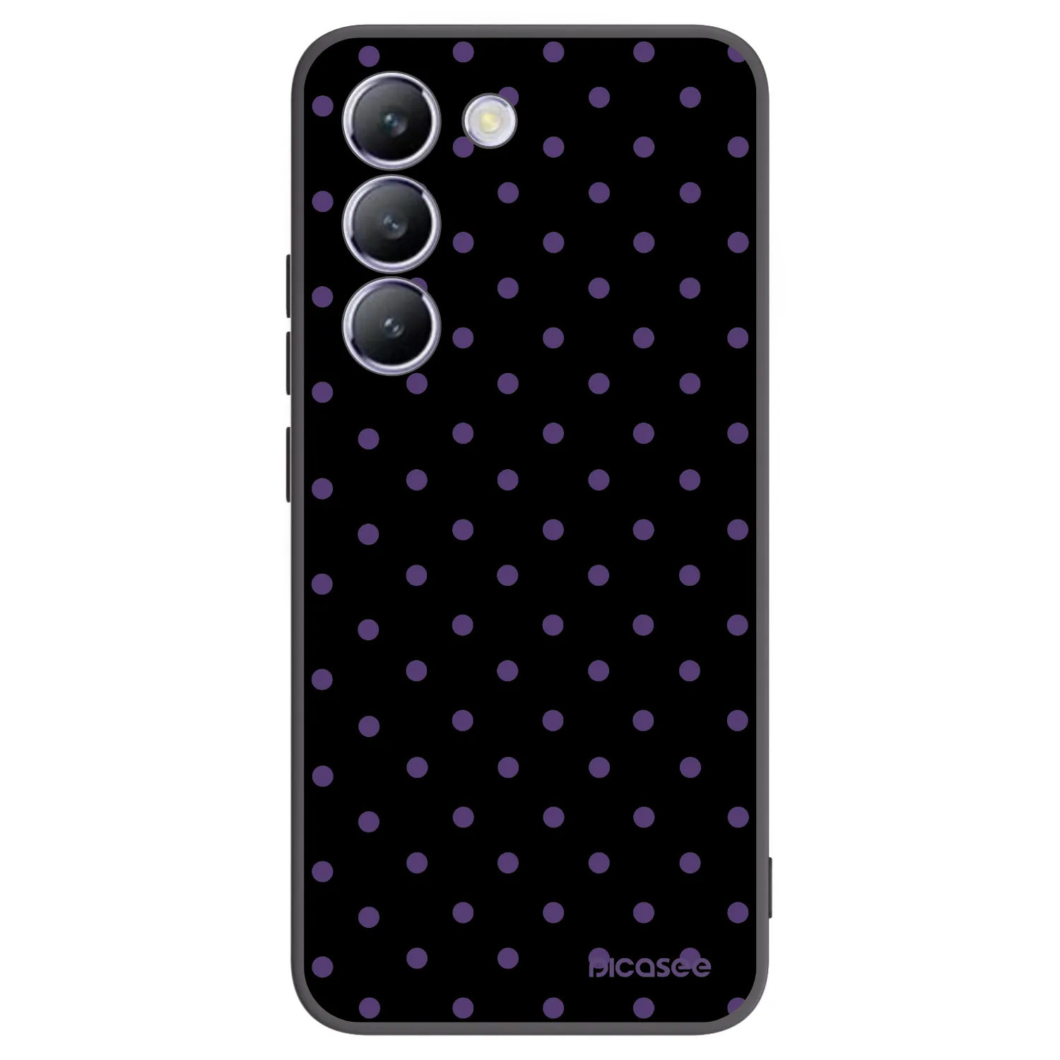 Picasee Μαύρη θήκη σιλικόνης για Vivo V40 SE 5G - Flickers