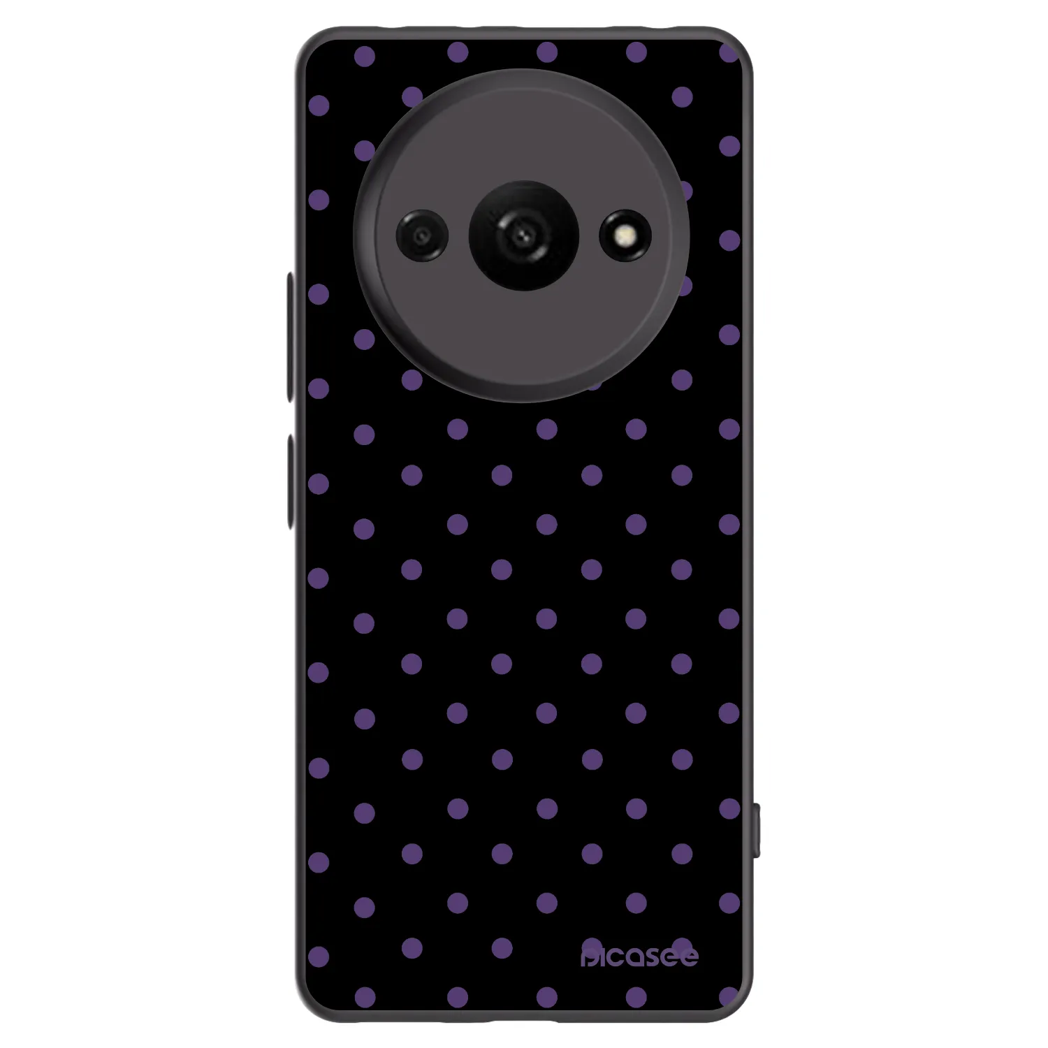 Picasee Μαύρη θήκη σιλικόνης για Xiaomi Redmi A3 - Flickers