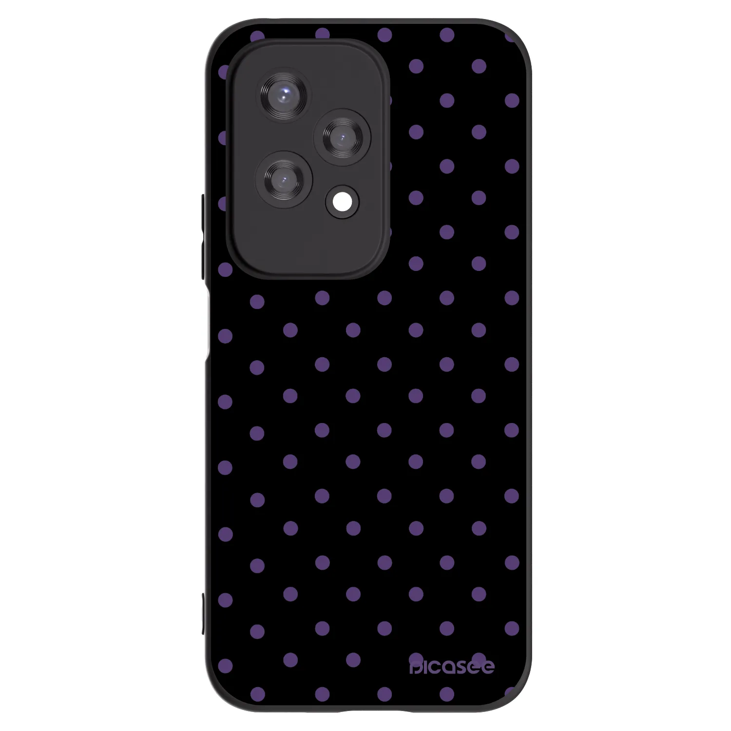 Picasee Μαύρη θήκη σιλικόνης για Honor 200 Lite - Flickers