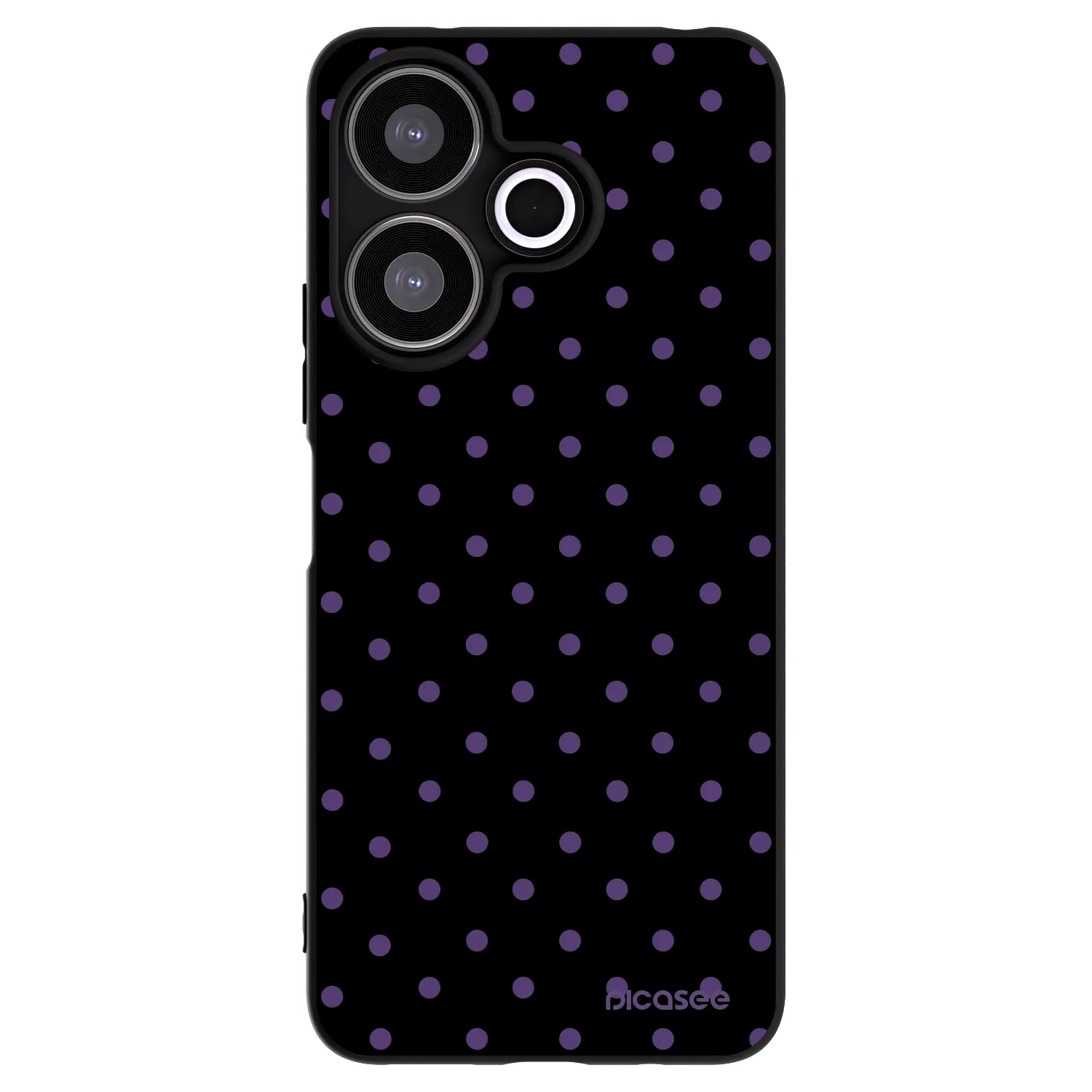 Picasee Μαύρη θήκη σιλικόνης για Xiaomi Redmi 13 4G - Flickers