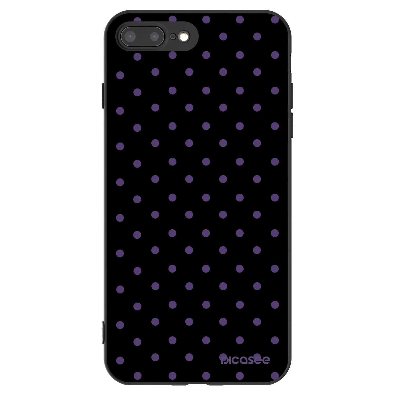 Picasee Μαύρη θήκη σιλικόνης για Apple iPhone 8 Plus - Flickers