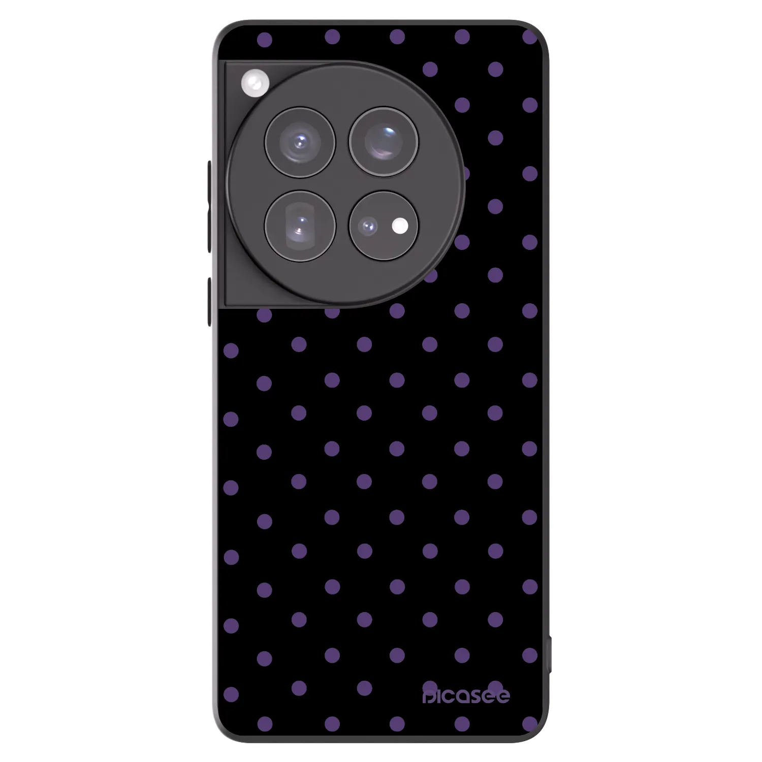 Picasee Μαύρη θήκη σιλικόνης για OnePlus 12 5G - Flickers