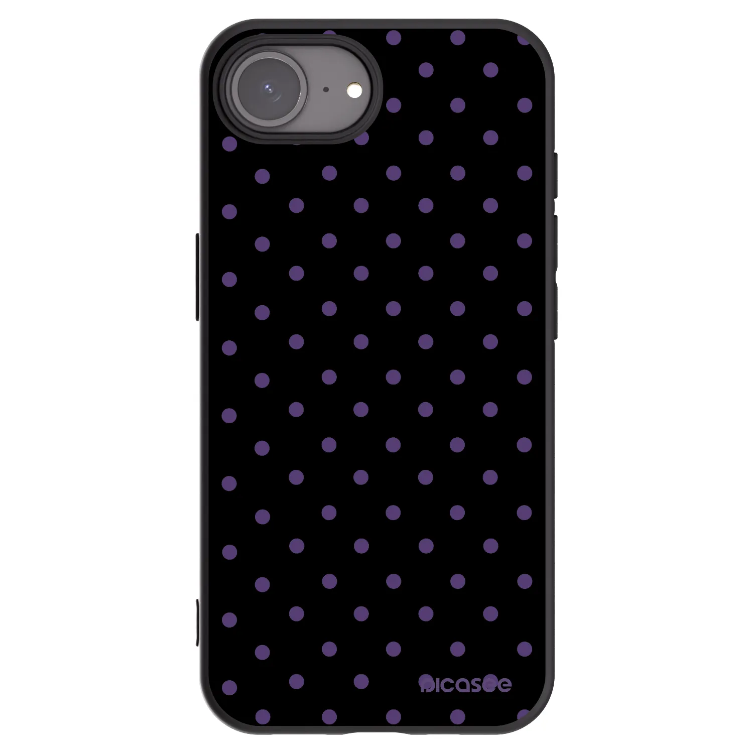 Picasee Μαύρη θήκη σιλικόνης για Apple iPhone 16e - Flickers