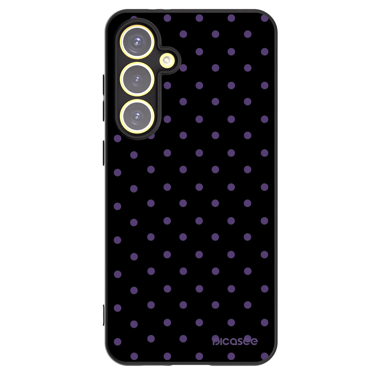 Picasee Μαύρη θήκη σιλικόνης για Samsung Galaxy S24 FE S721B - Flickers